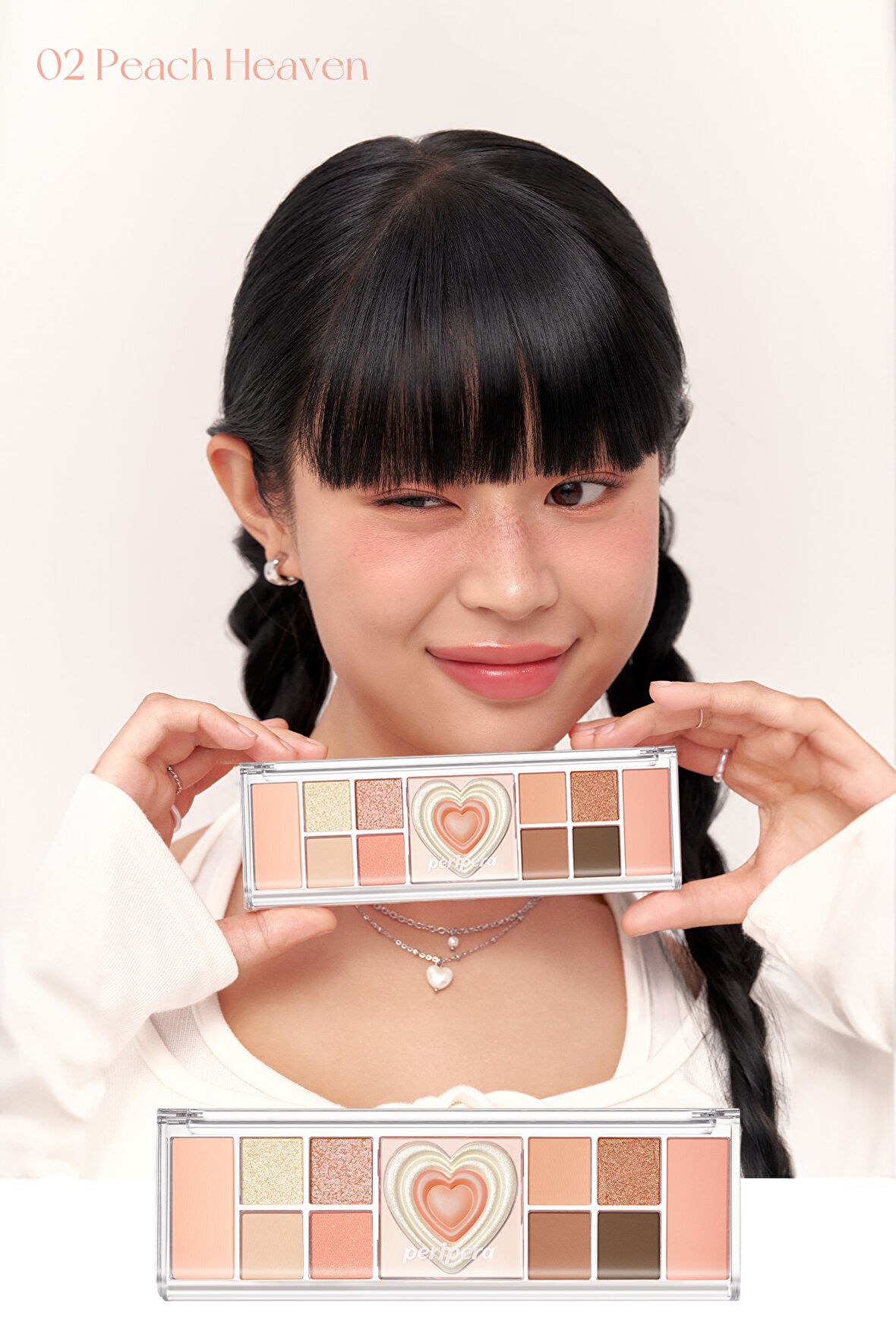 Çok Fonksiyonlu Makyaj Paleti Peripera All Take Mood Like Palette (02 Peach Heaven) (Peritage)
