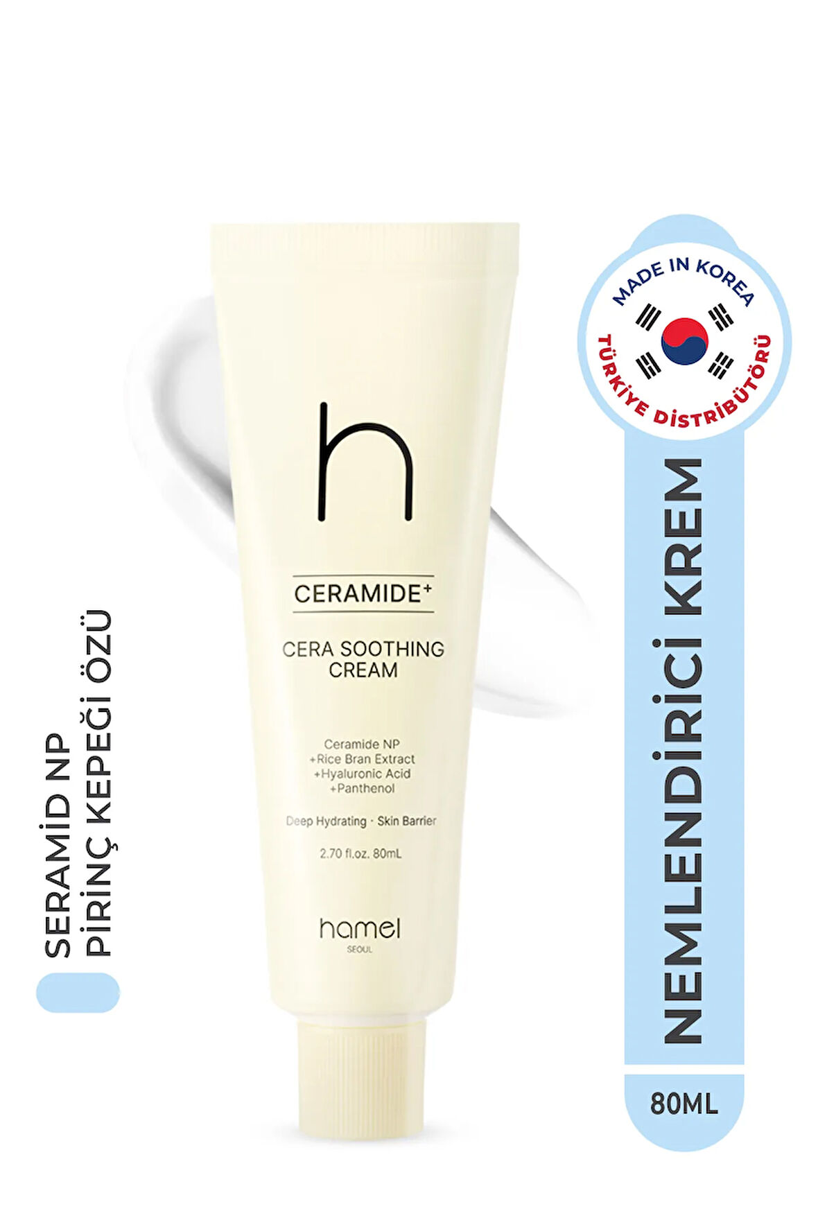 Ceramide Cera Soothing Cream Nemlendirici Yatıştırıcı Hassas Cilt Krem Kore 80ml