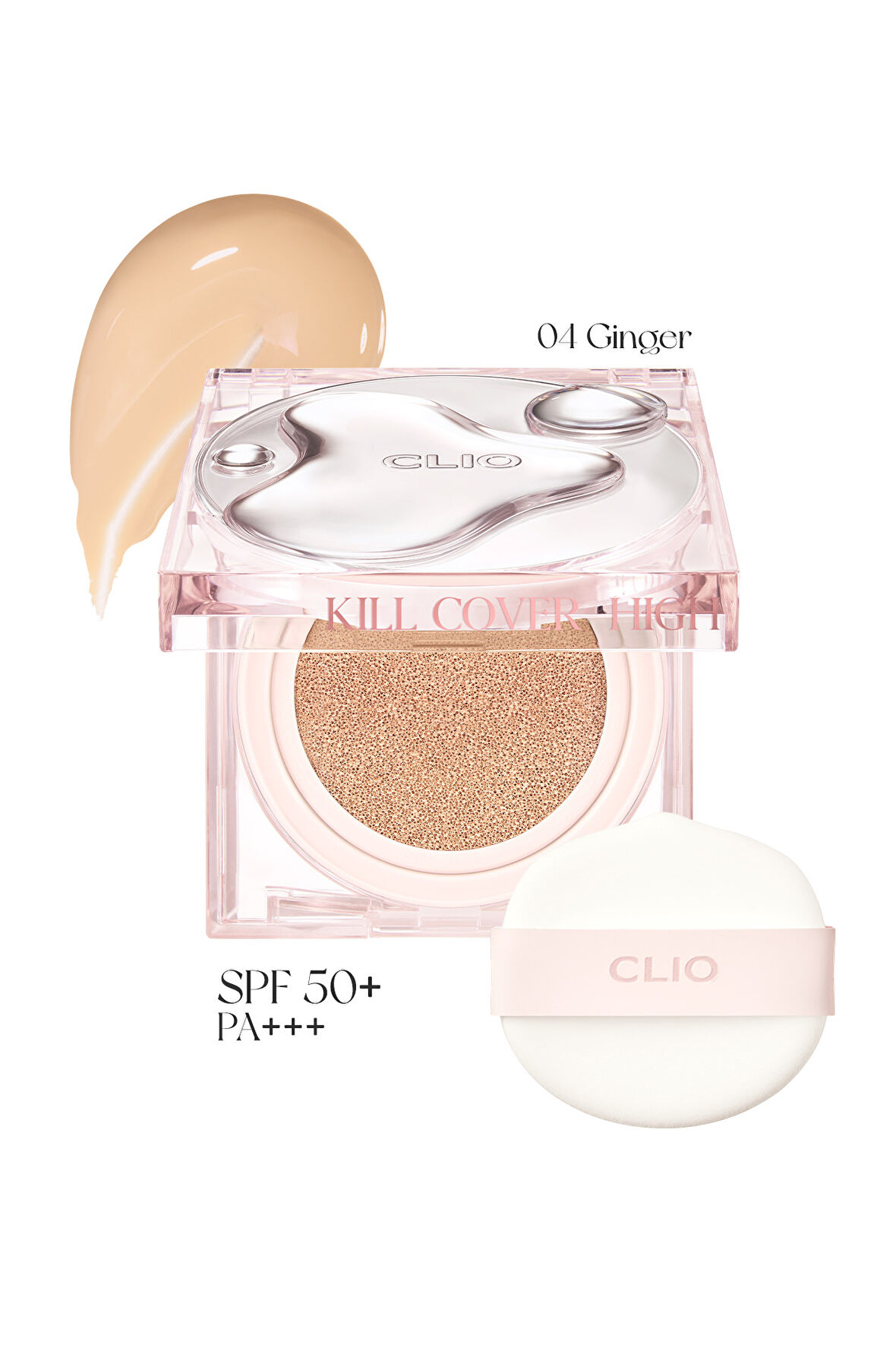 Yoğun Nem ve Parlaklık Sağlayan Cushion CLIO Kill Cover High-Glow Cushion (4 Ginger) SPF50+ PA++++