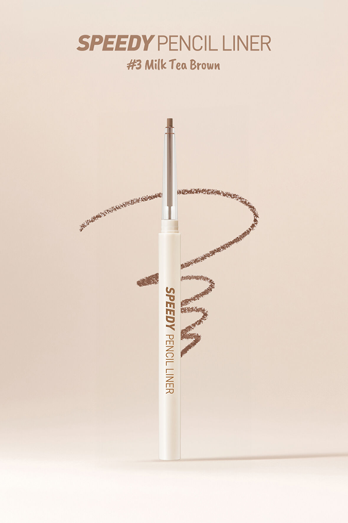 Suya Dayanıklı Kolay Kullanım Sunan Göz Kalemi Peripera Speedy Pencil Liner (3 Milk Tea Brown)