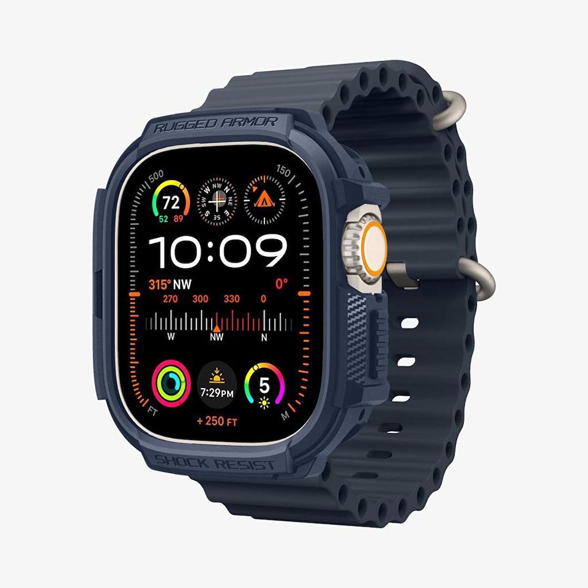 Spigen Apple Watch Ultra 2 / Ultra Serisi (49mm) Uyumlu Kılıf , Spigen Rugged Armor