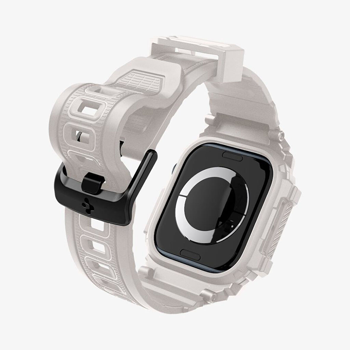 Spigen Apple Watch 46mm Seri 10 Kılıf & Kordon Kayış Rugged Armor Pro