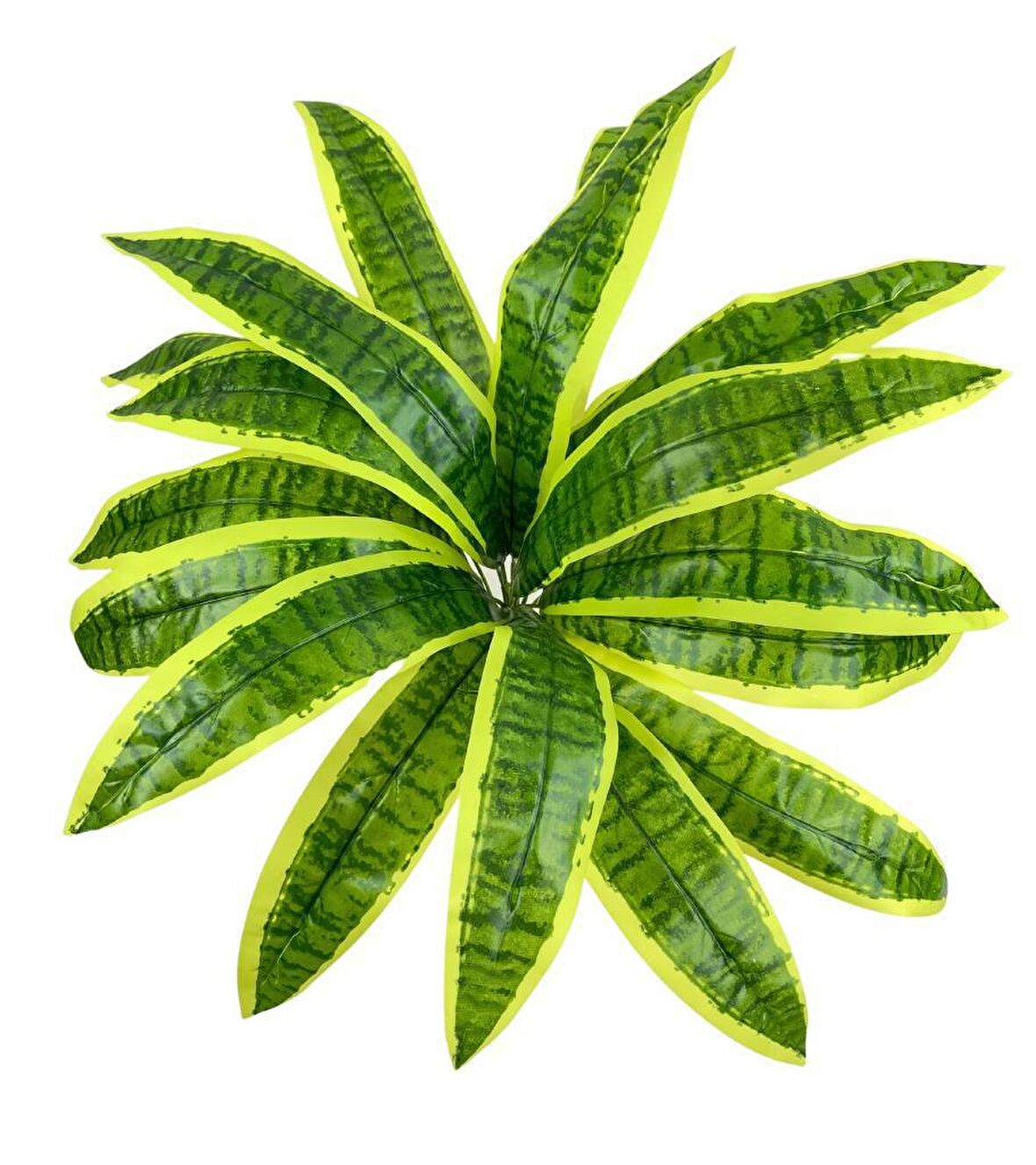 Yapay Çiçek Dracaena Massengena Yaprağı Demeti 12 Yapraklı 40*50cm Dik Duvar Çiçeği Yapay Bitki