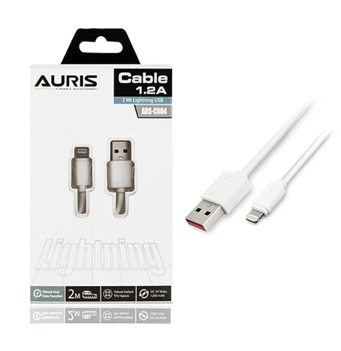 2 Metre İphone Apple Uyumlu Lightning To Usb Kablo Şarj Ve Data Kablosu 2m iphone kablo