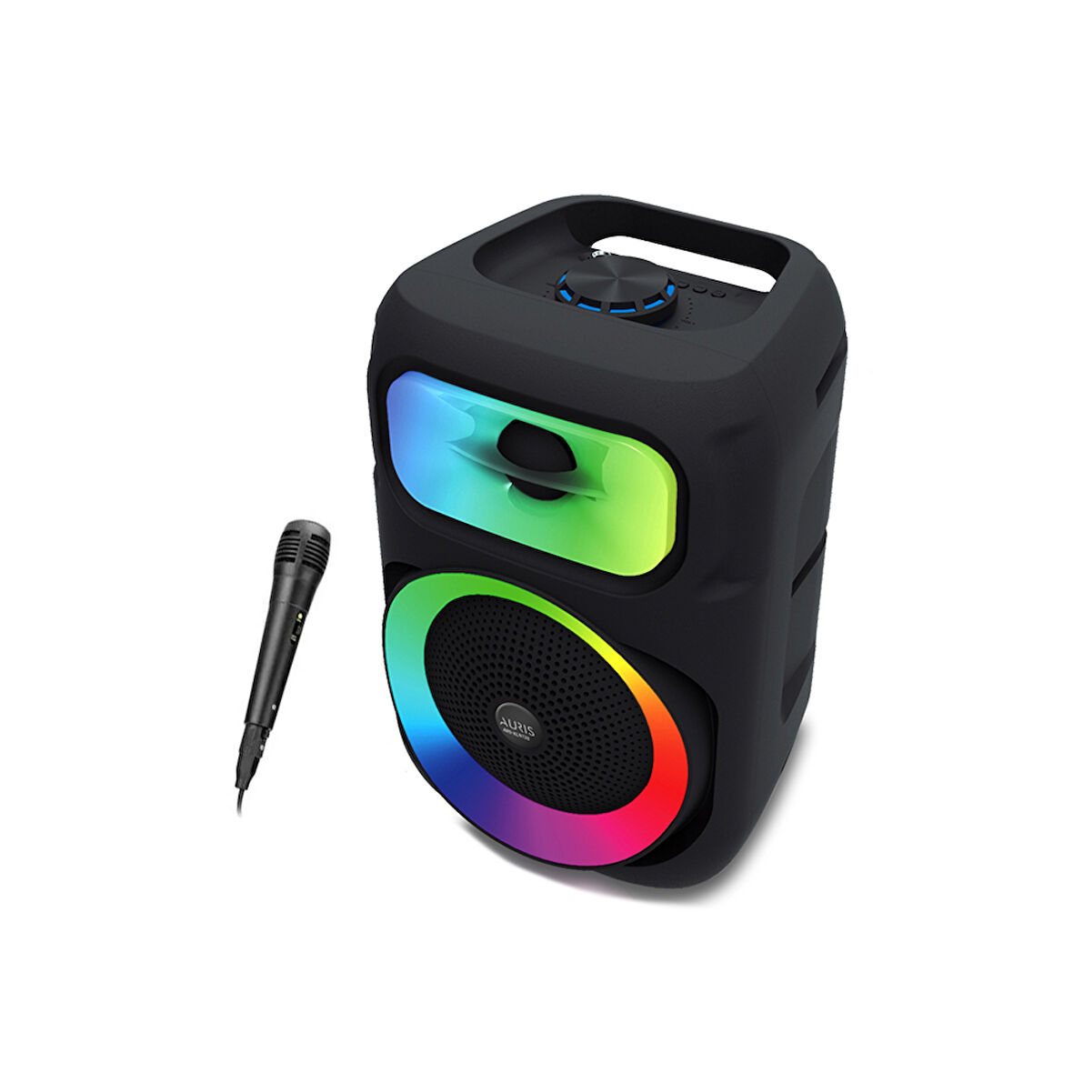 Auris KLN130 25W 8 inç Mikrofonlu RGB Bluetooth Hoparlör