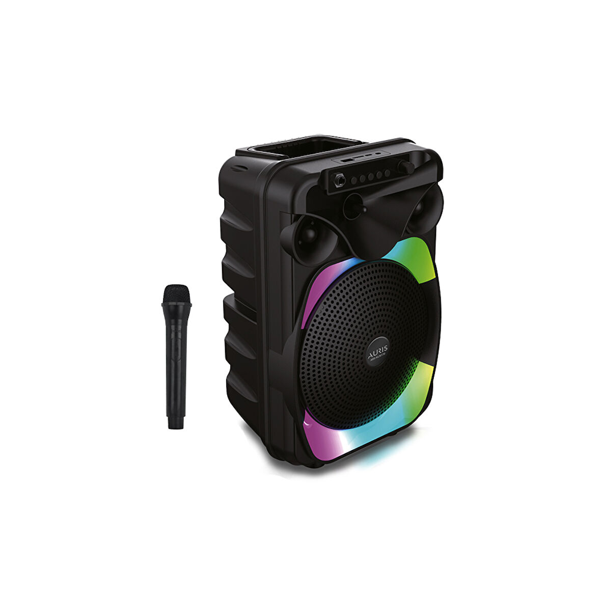 Auris KLN170 10W 8 inç Kablosuz Mikrofonlu RGB Bluetooth Hoparlör