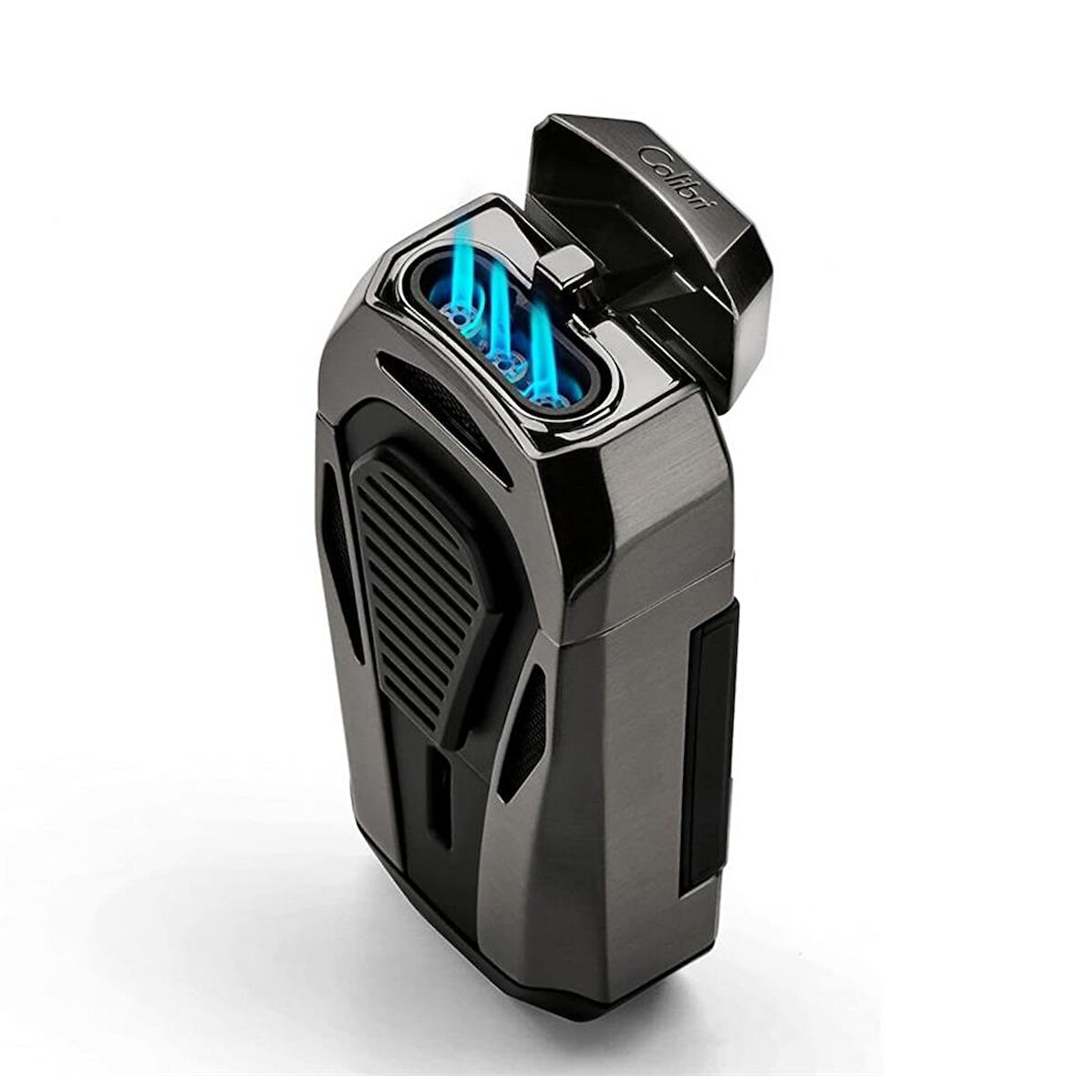 Colibri Boss Üçlü Jet Çakmak Puro Çakmağı Kesicili Siyah