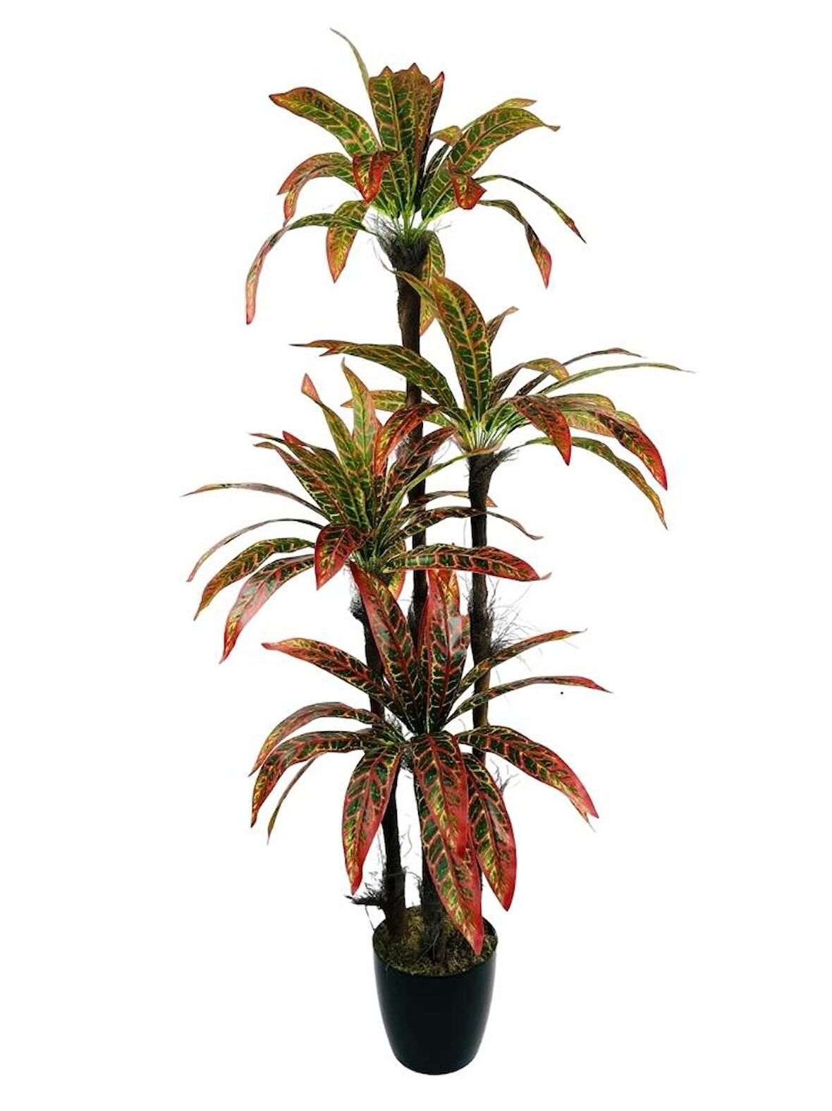 Yapay Ağaç Kroton Yukka 4Katlı 72 Yaprak 160*65cm