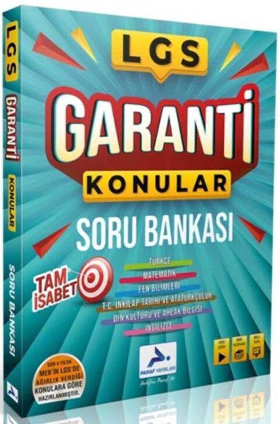 Paraf Yayınları 8. Sınıf LGS Tüm Dersler Garanti Konular Soru Bankası