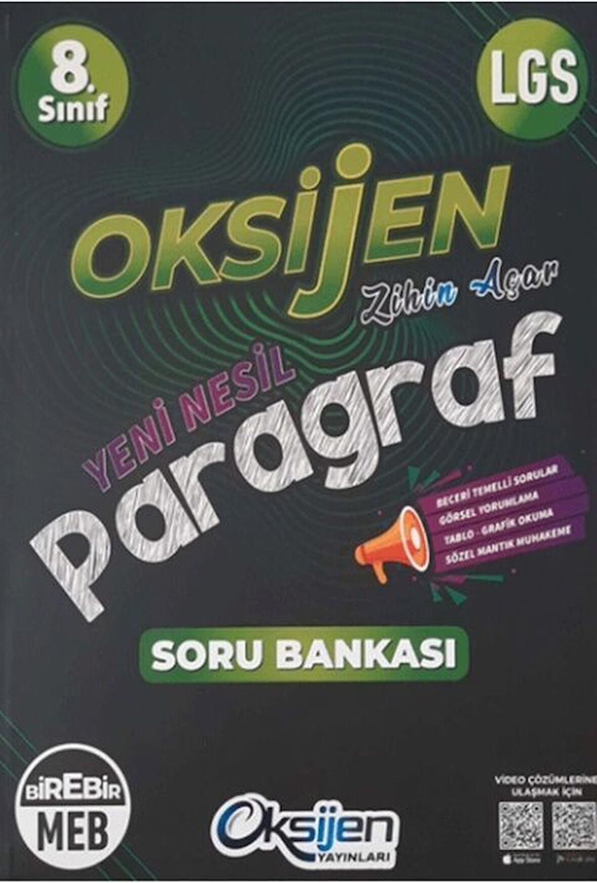 Oksijen Yayınları 8. Sınf LGS Paragraf Oksijen Soru Bankası