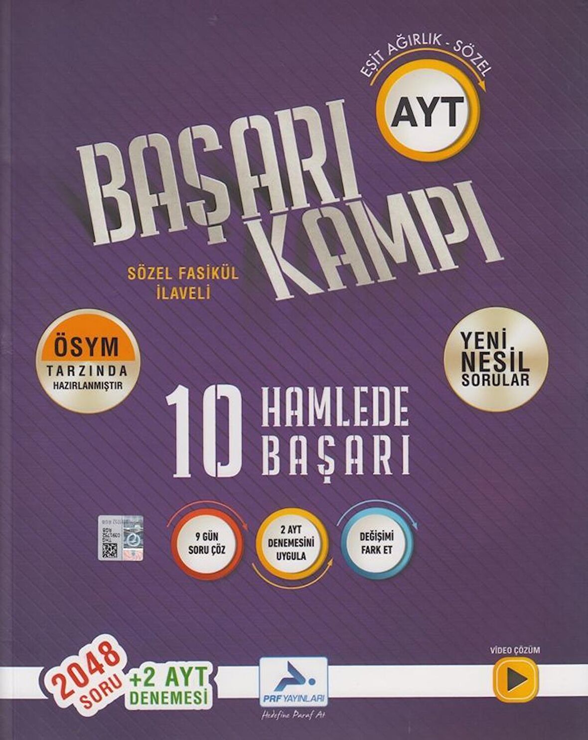 PRF Yayınları AYT Eşit Ağırlık Sözel Başarı Kampı 10 Hamlede Başarı