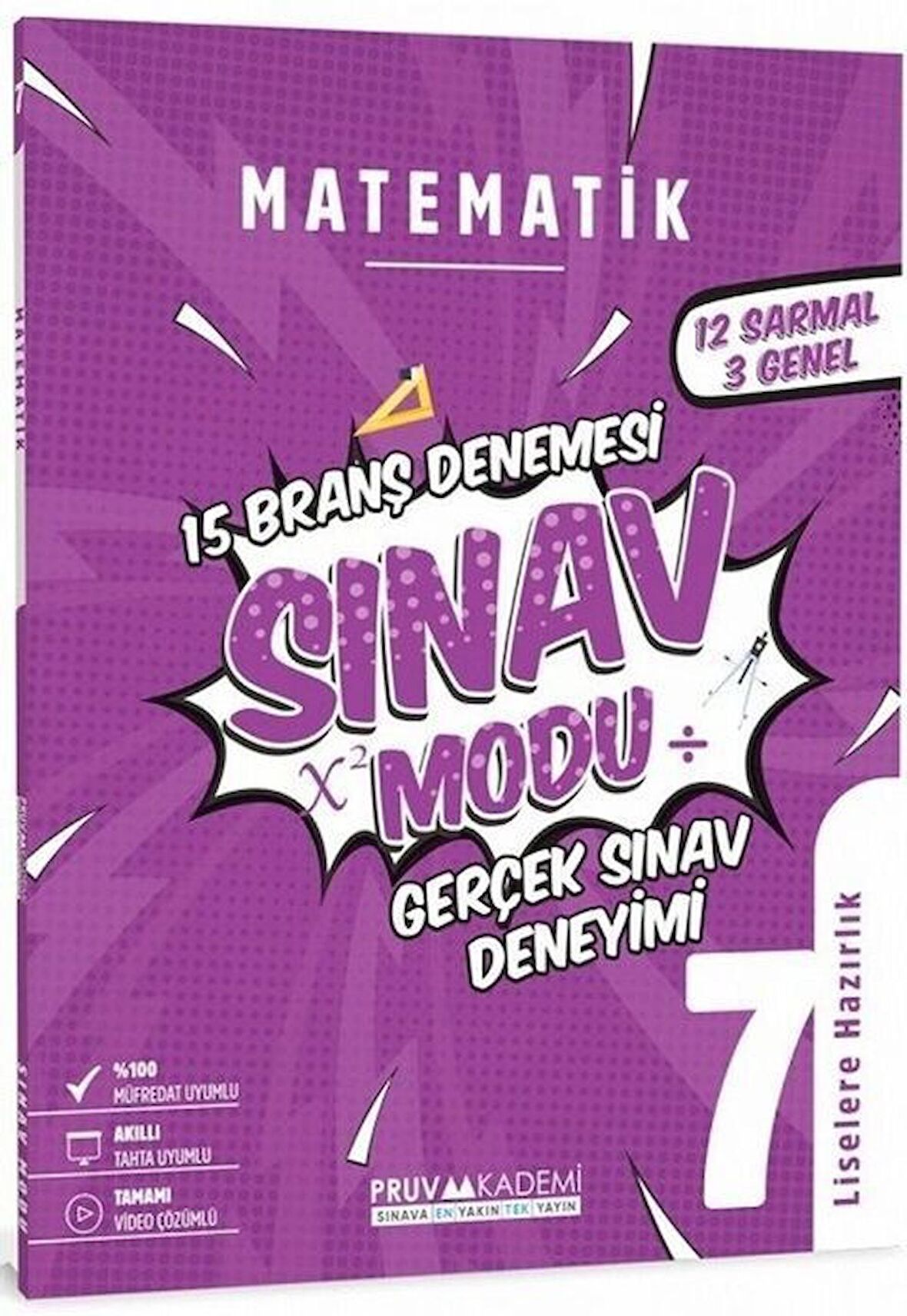 Pruva Akademi 7. Sınıf Matematik Sınav Modu 15 Deneme