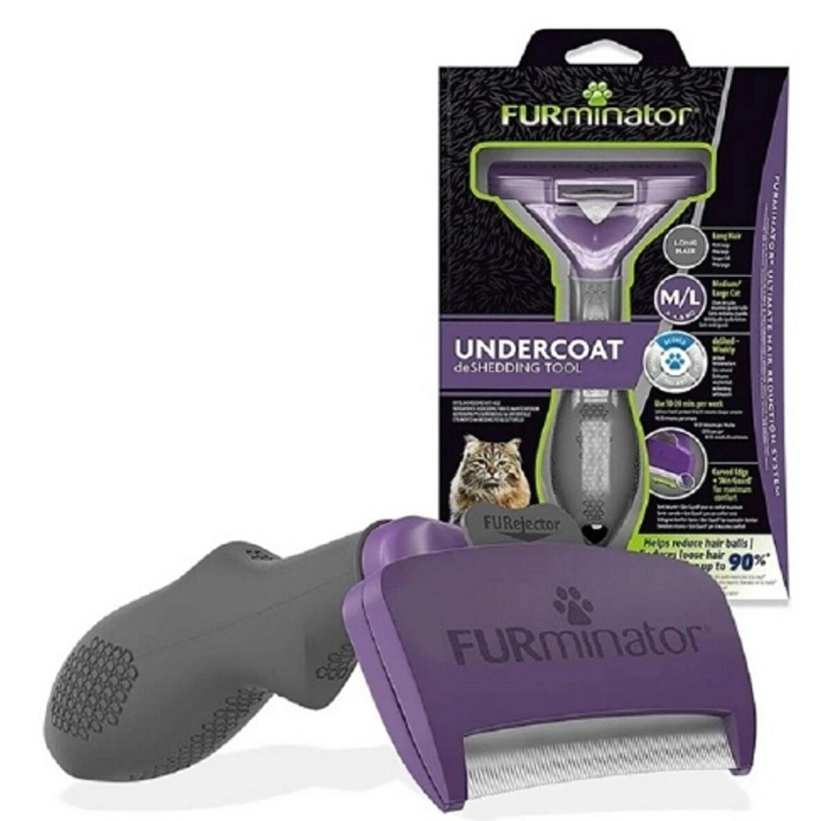 Furminator Uzun Tüylü Kedi Tarağı M- L  6cm