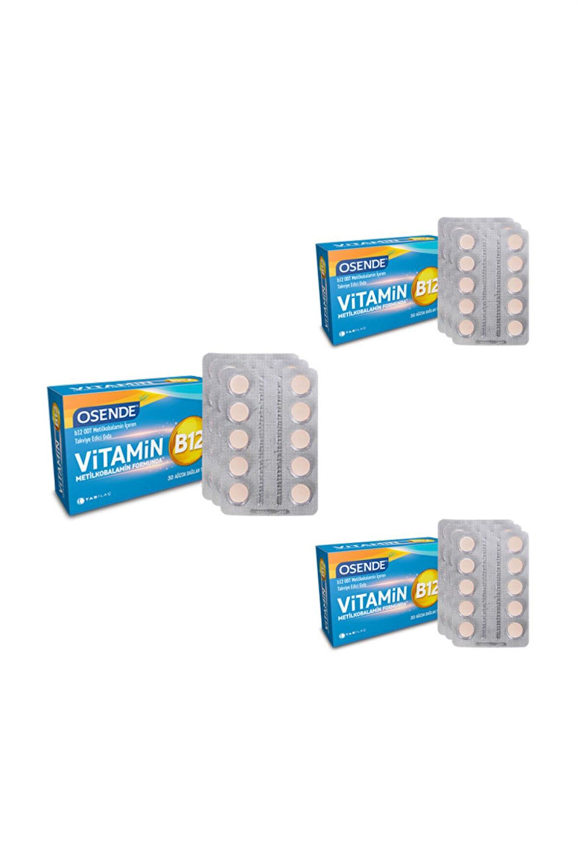 Osende Vitamin B12 30 Tablet 3 Adet