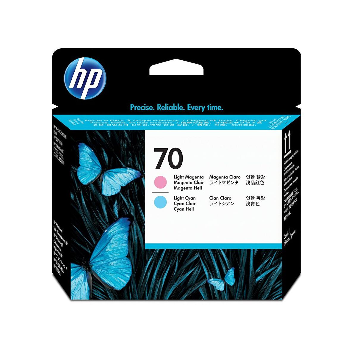 Hp 70 C9405A Açık Kırmızı Ve Açık Mavi Baskı 