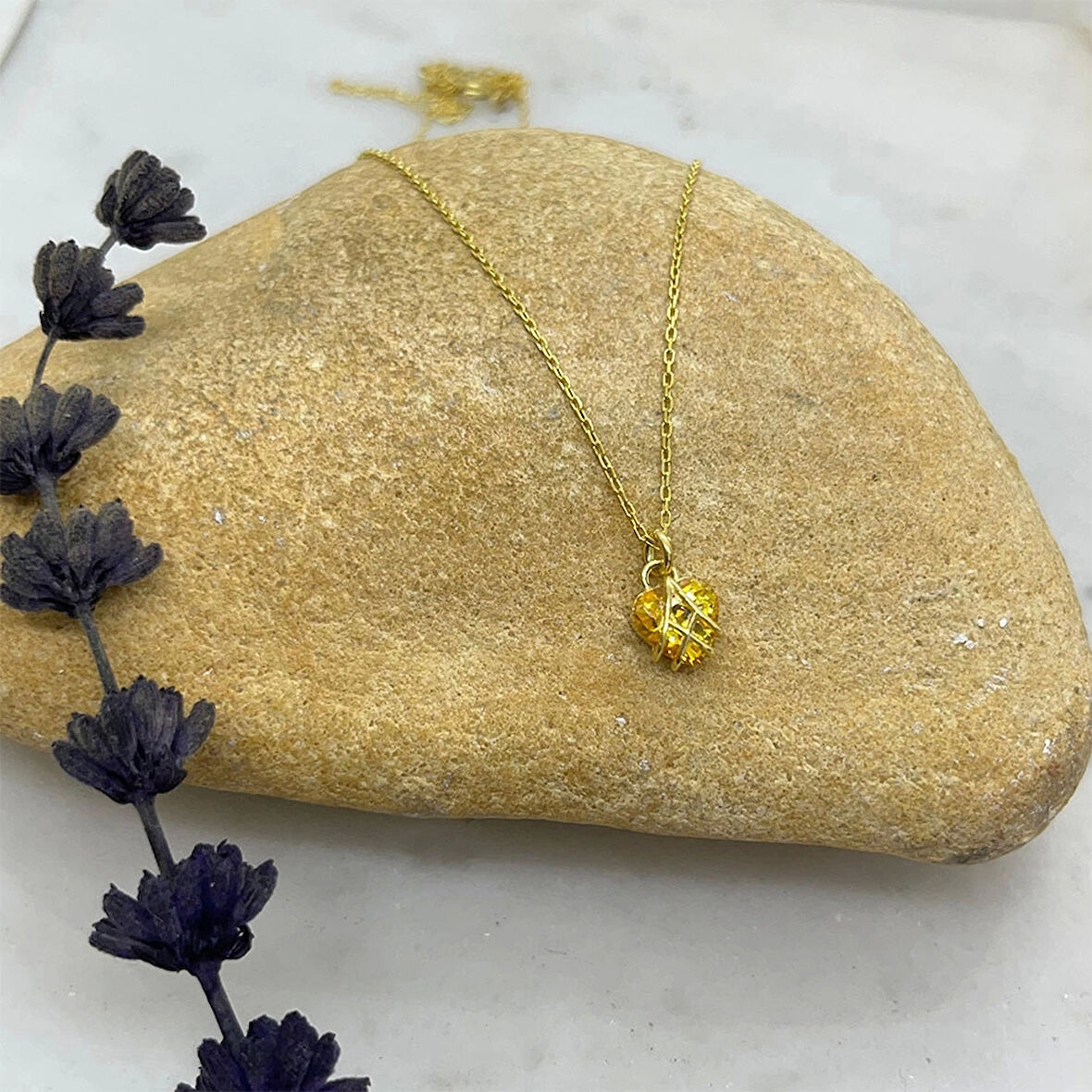 925 Ayar Gümüş Kalp Kolye