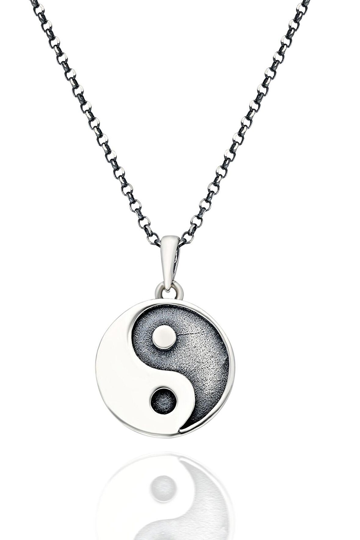 925 Ayar Gümüş Ying Yang Kolye