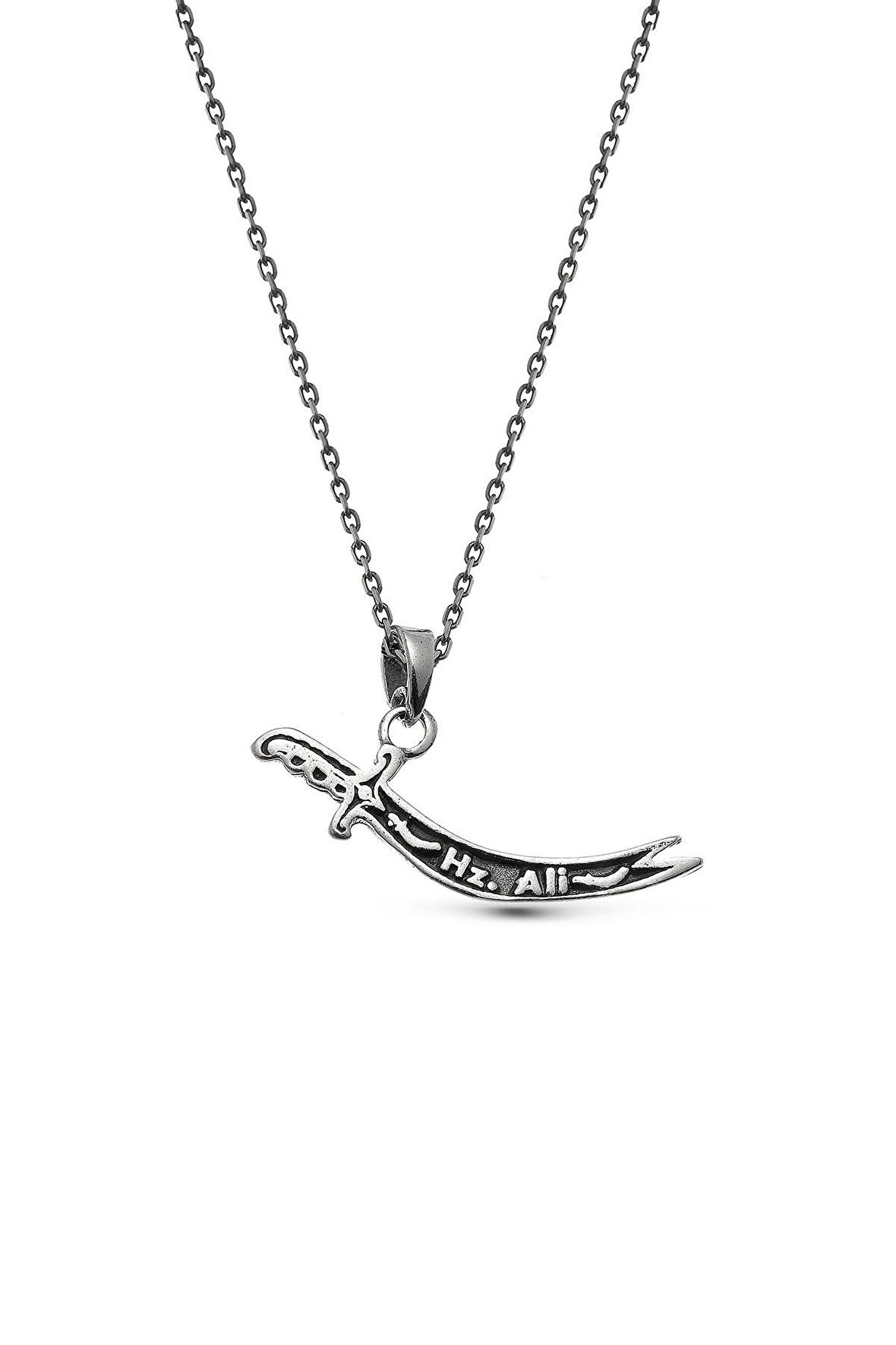 925 Ayar Gümüş Hz Ali Kılıcı Kolye