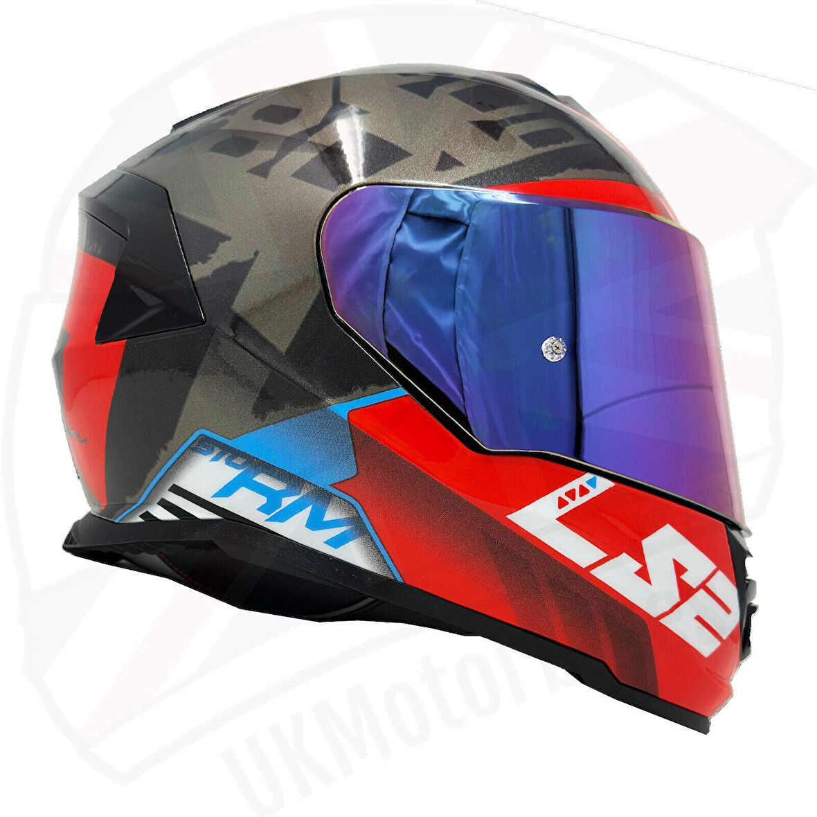 Ls2 Storm 2 Fist Full Face Motosiklet Kaskı Gökkuşağı Vizörlü