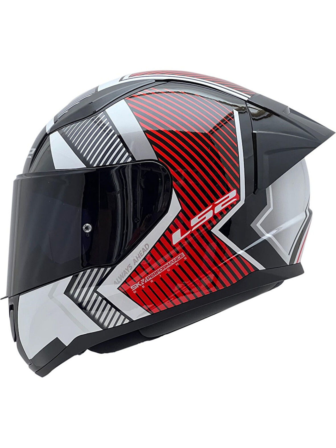 Ls2 Rapid 2 Extra Race Full Face Motosiklet Kaskı Yarış Spoiler +  Siyah Vizörlü