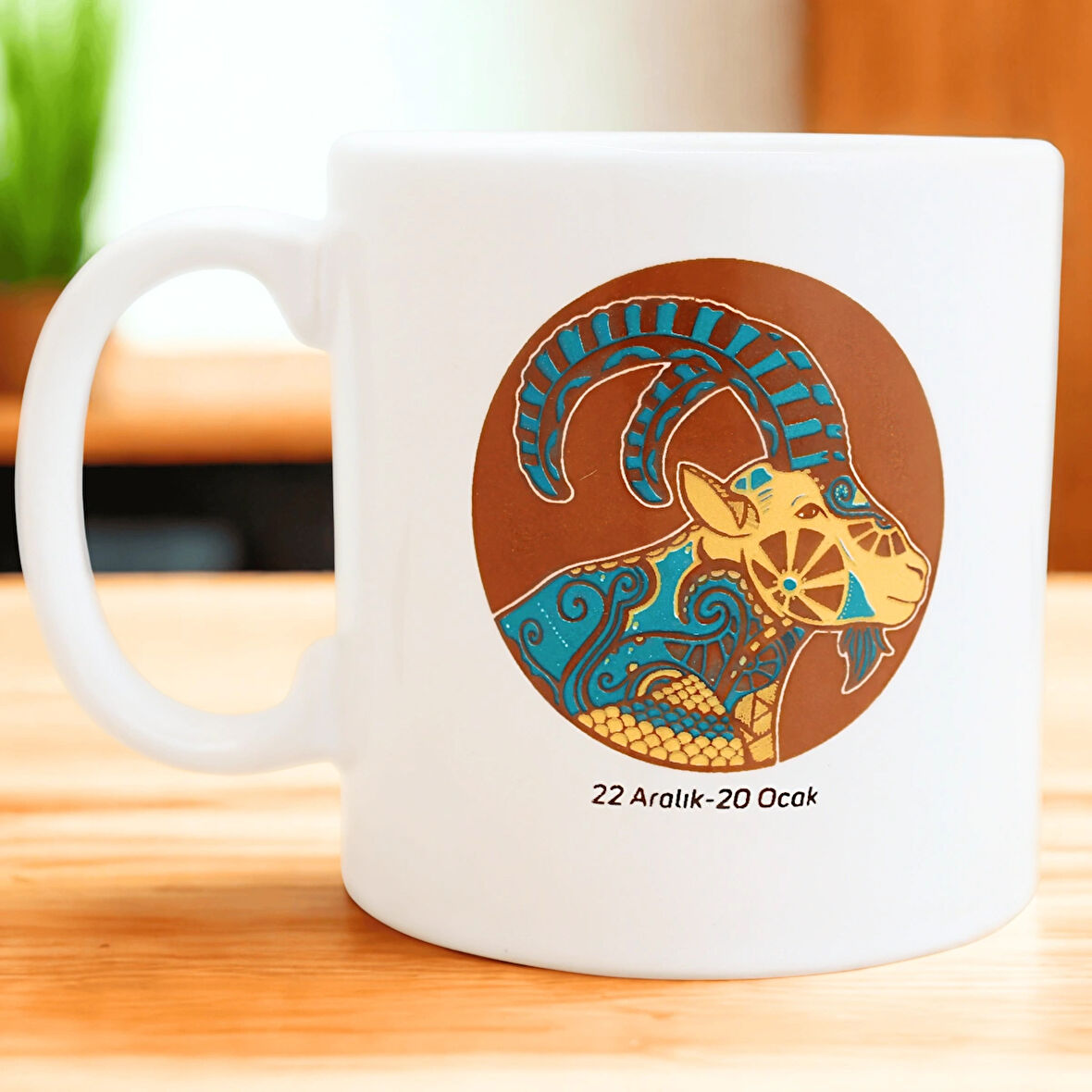 Oğlak Burcu Temalı Kupa Bardak