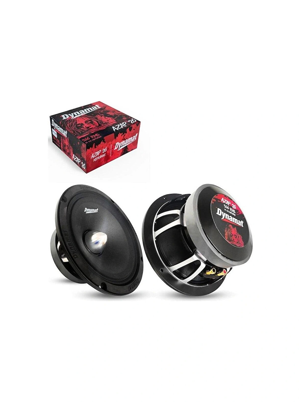 DYNAMAT AZAP-20-GERÇEK 300W RMS-DEPREM ETKİSİ-PROFESYONEL 20 CM MİDRANGE-2 ADET