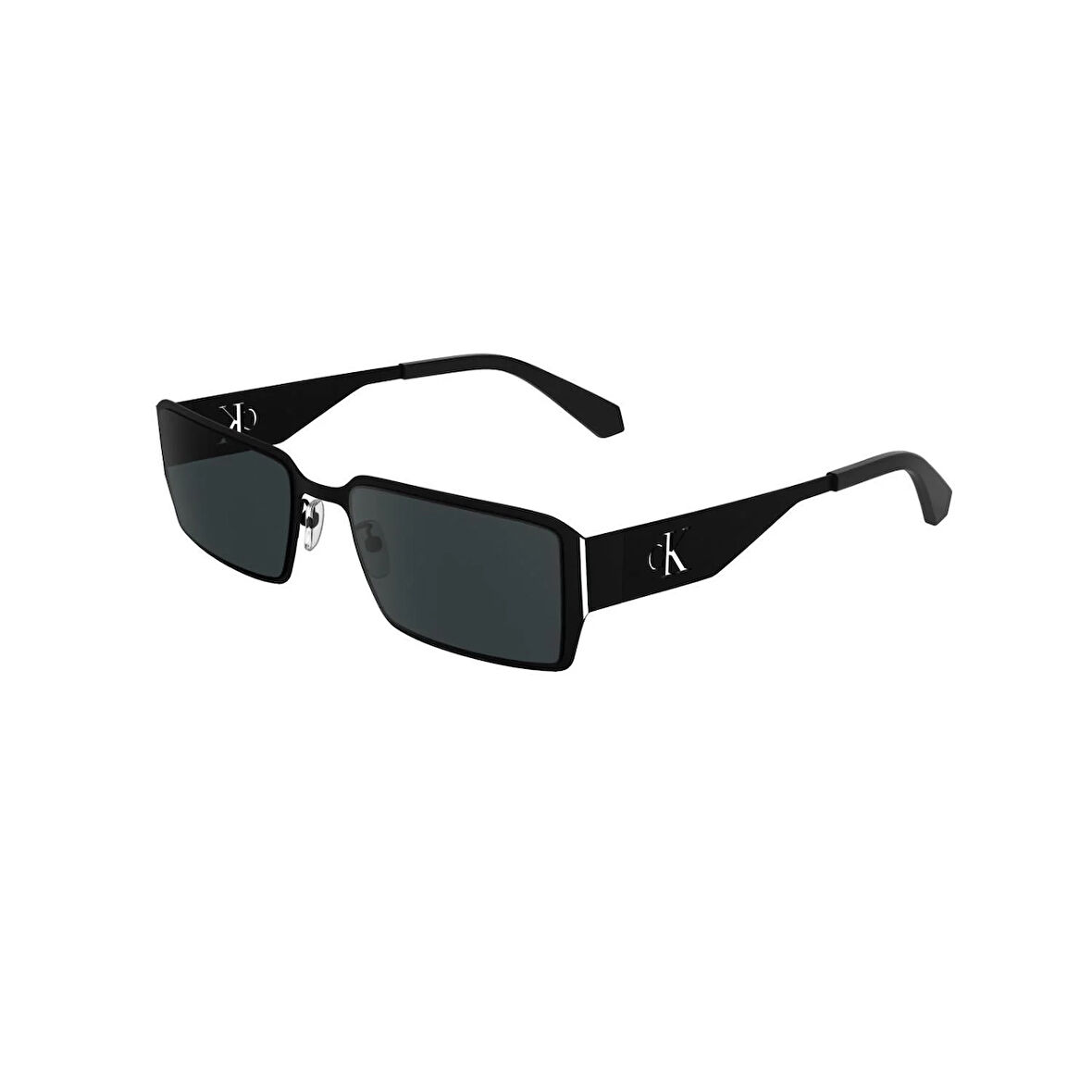 Calvin Klein Jeans CKJ 24206S 001 56 Unisex Dikdörtgen Siyah Metal Güneş Gözlüğü
