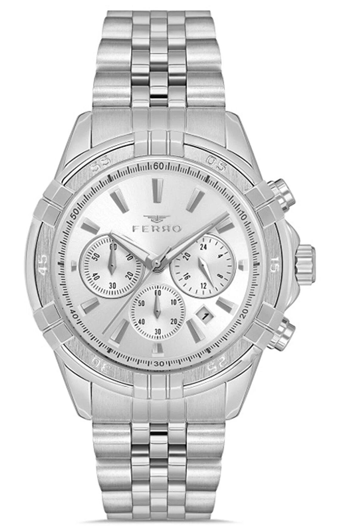 Erkek Kol Saati Çelik Kasa Çelik Kordon Multi Fonksiyon Tüm Göstergeler Aktif Paslanmaz Çelik Premium Model