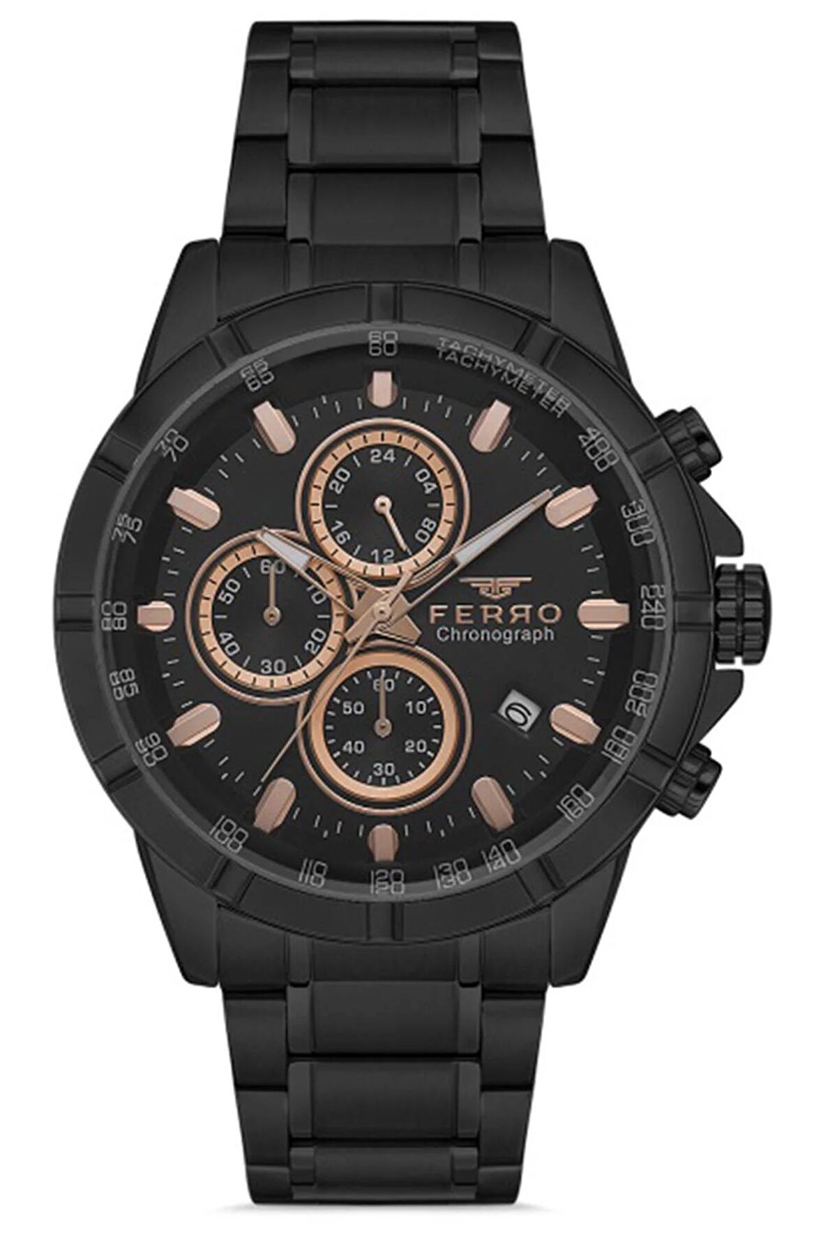 Erkek Çelik Kordon Kol Saati Çelik Kasa Su Geçirmez Multi Fonksiyon Tüm Göstergeler Aktif 2 Yıl Garantili