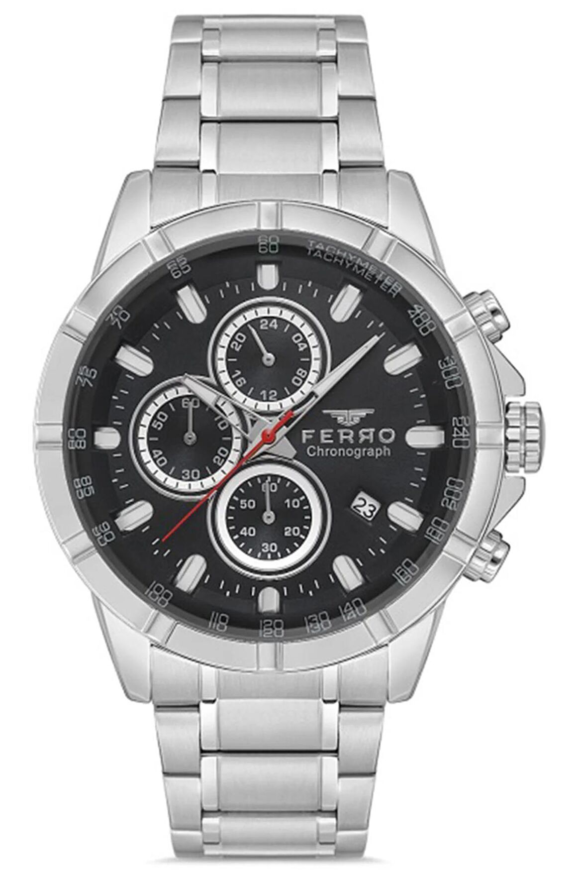 Erkek Çelik Kordon Kol Saati Çelik Kasa Su Geçirmez Multi Fonksiyon Tüm Göstergeler Aktif 2 Yıl Garantili