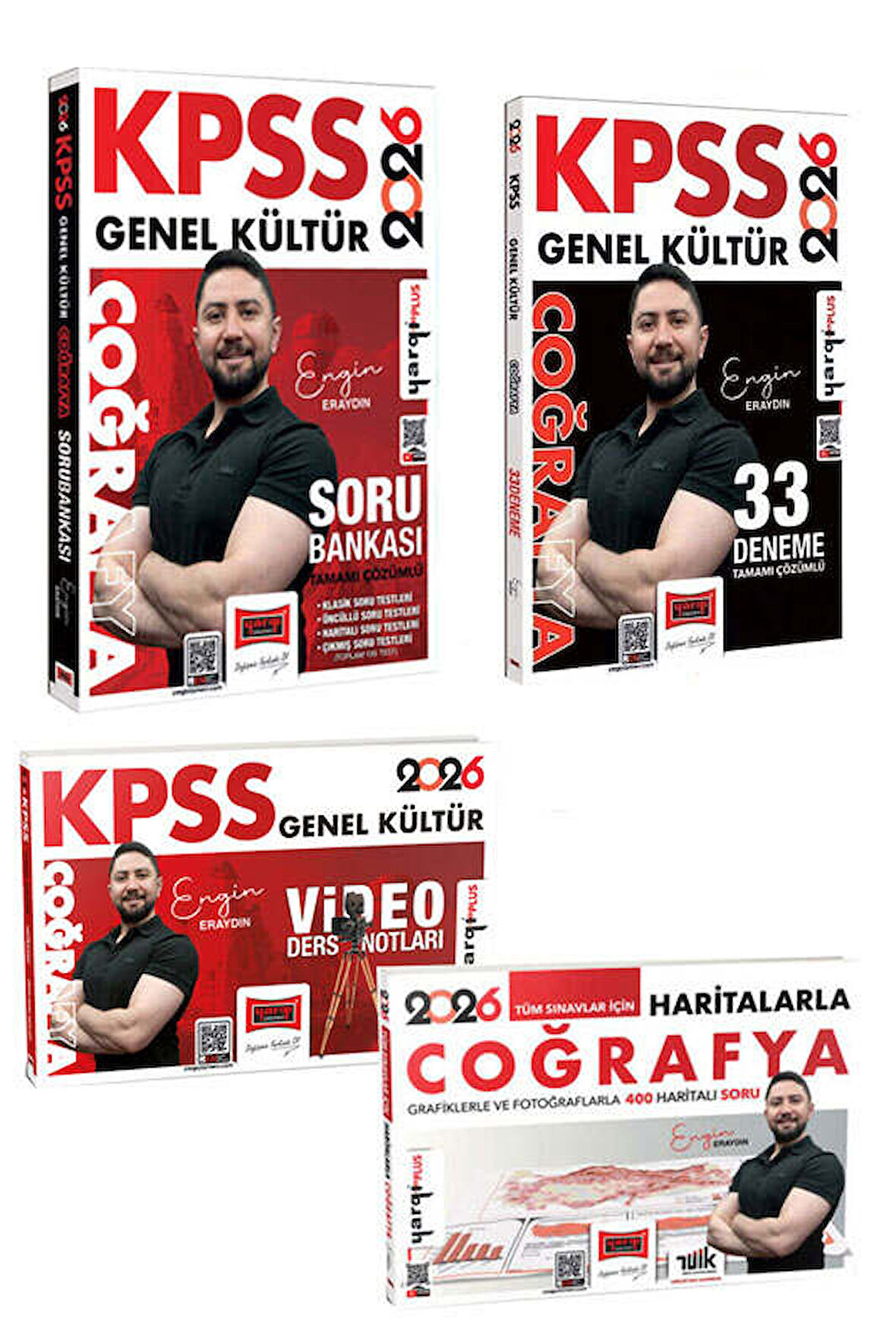 Yargı 2026 KPSS Genel Kültür Coğrafya Soru - Deneme Video Ders  Harita Seti Engin Eraydın 