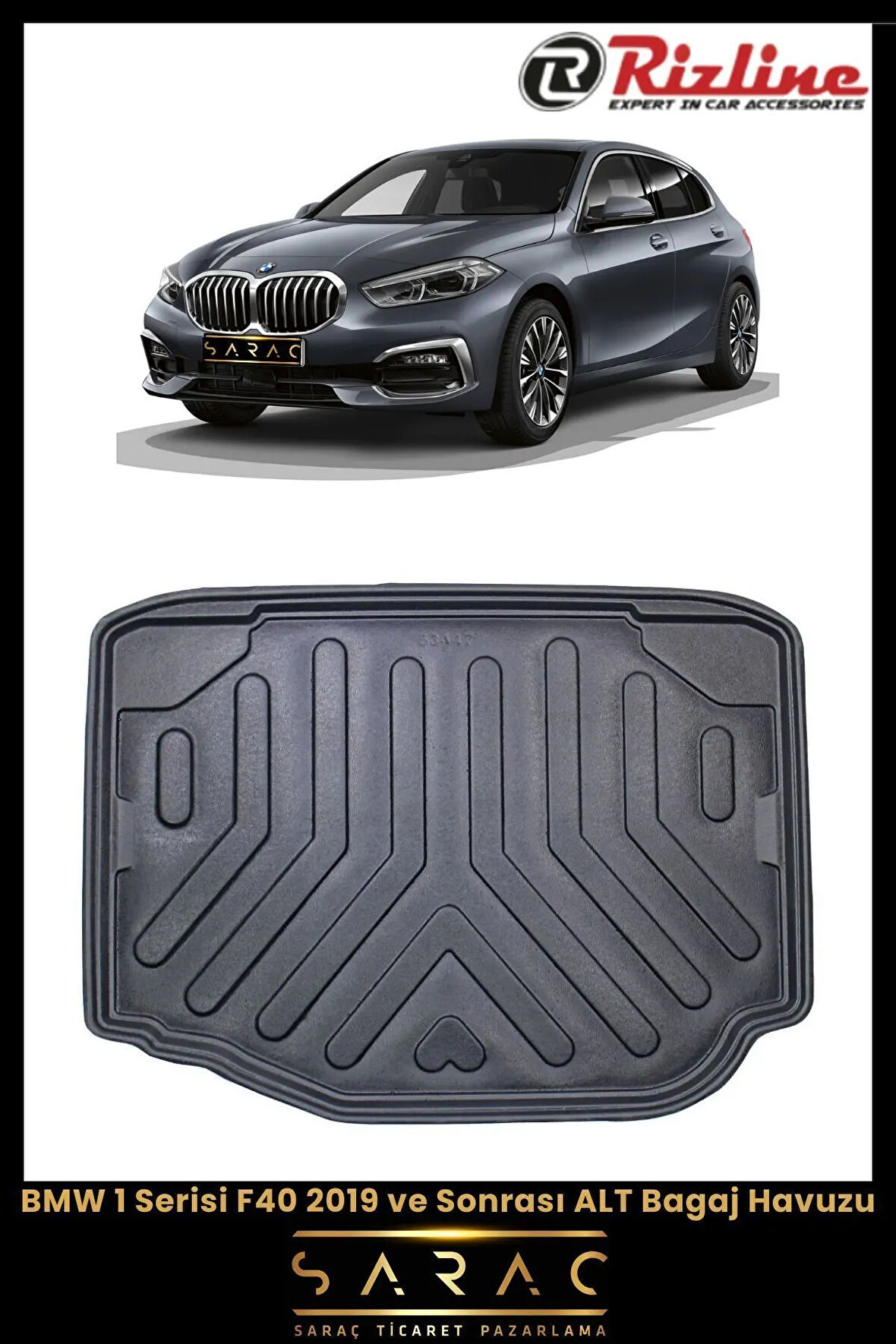 Rizline BMW 1 Serisi F40 2021 Model Alt 3D Bagaj Havuzu