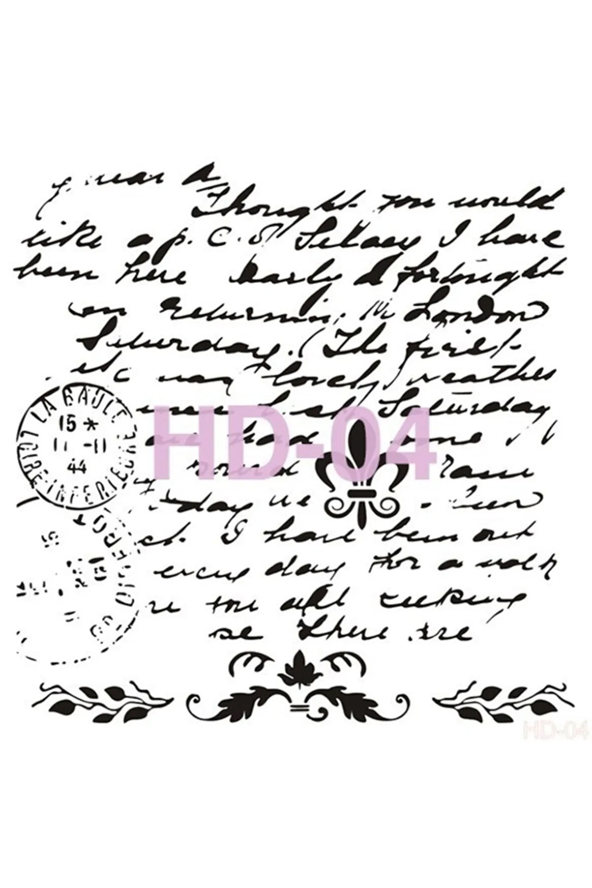 Hd004 Home Dekor Stencil 45x45