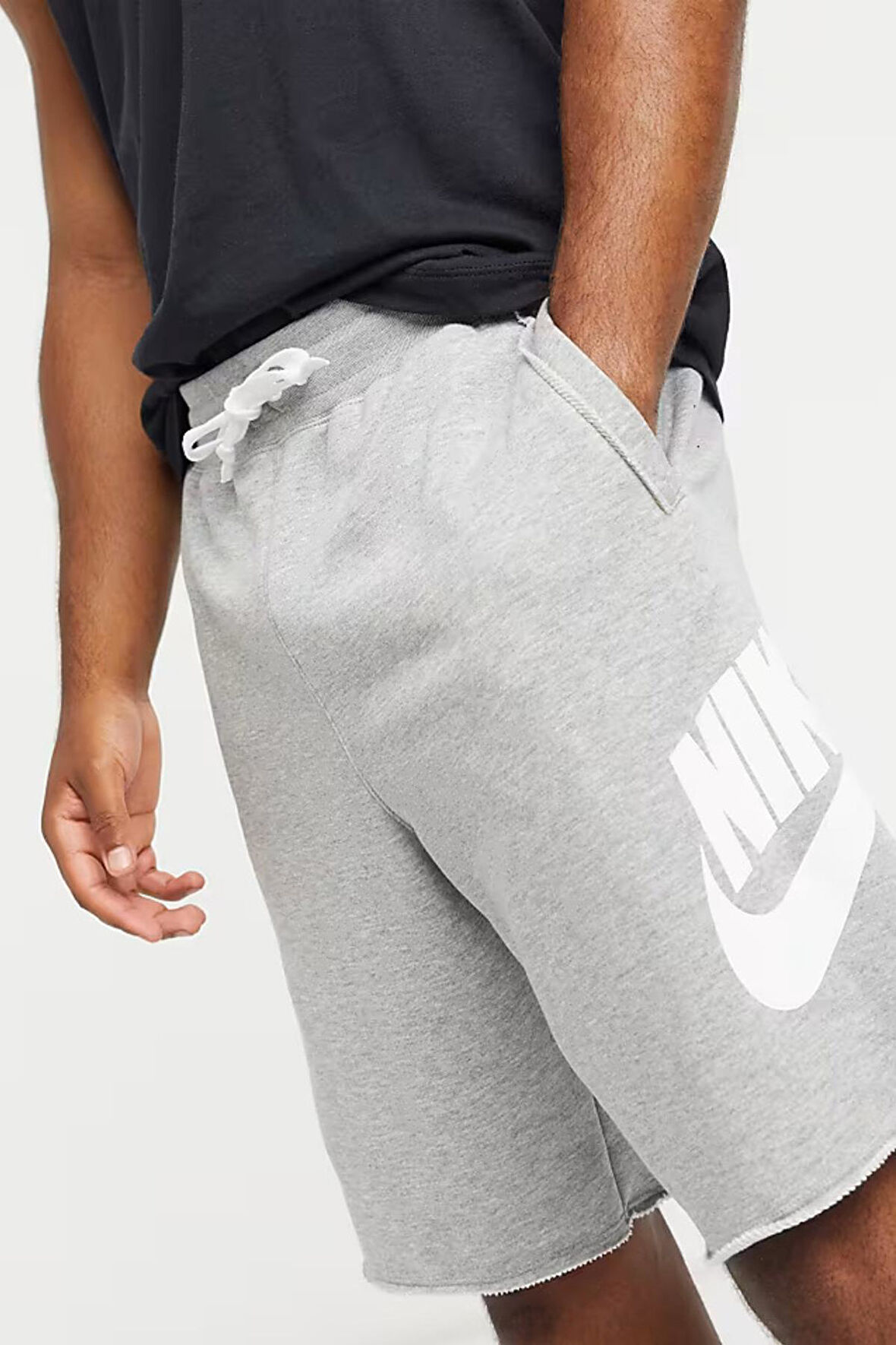 Nike Sportswear Sport Essentials French Terry Alumni Bol Kesim Gri Erkek Spor Şort