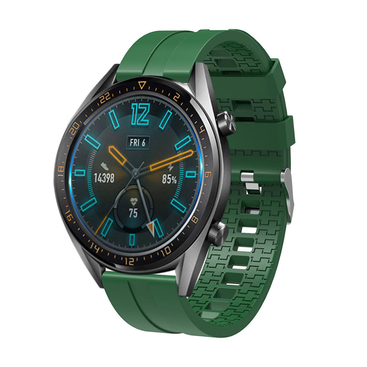 Megafox Huawei Watch GT3 Pro/GT3/GT3 Pro 46mm Uyumlu Silikon Kordon Esnek Spor Tasarım Premium Kayış