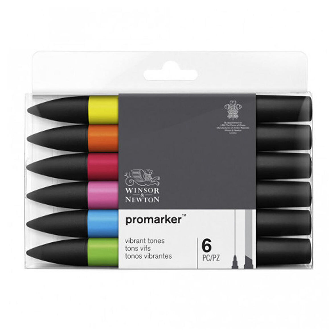 Winsor & Newton Promarker 6'lı Güçlü Tonları Seti 3822632C