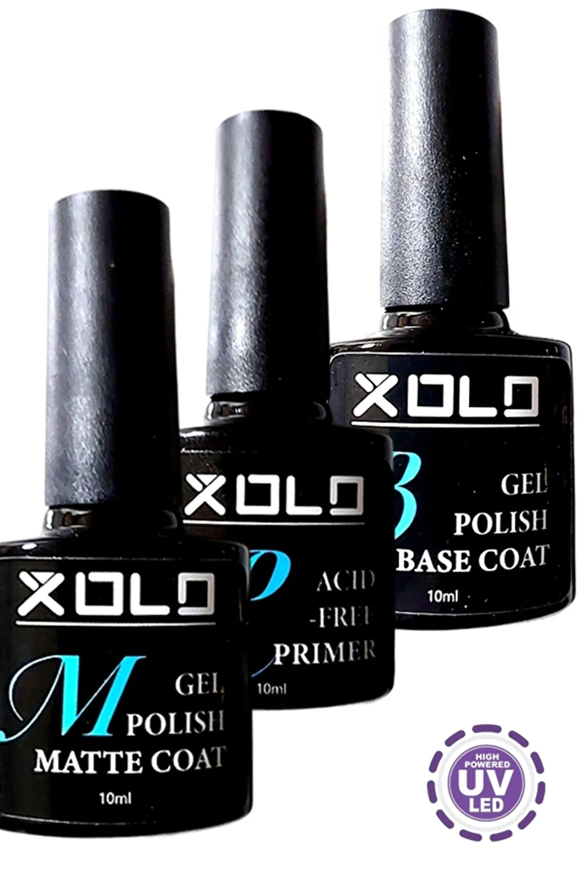 Kalıcı Oje Protez Tırnak Base Coat Top Coat Primer Jel Oje Hazırlık Seti 3x10 ML Profesyonel