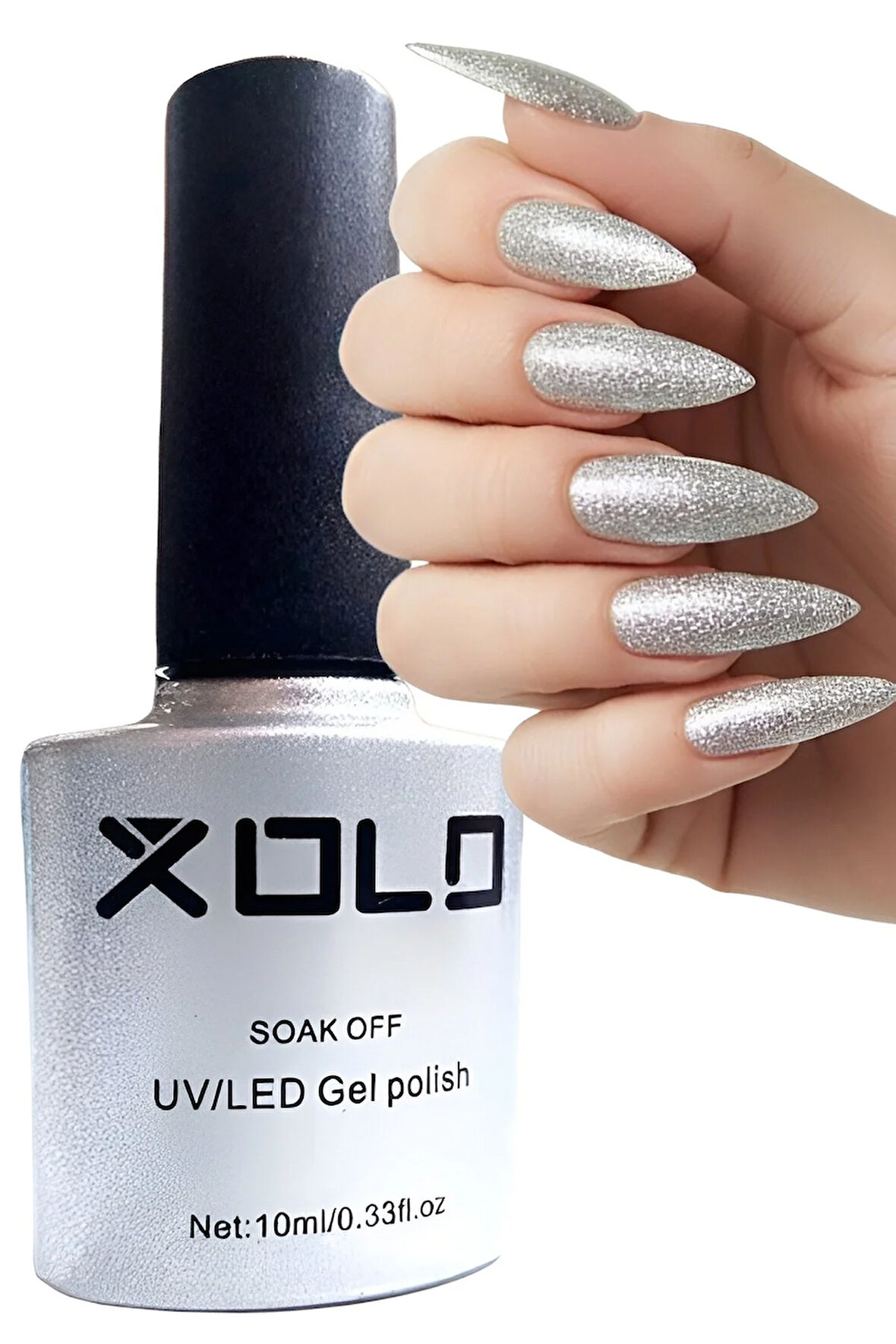 Kalıcı Oje 10 ML Simli Gri K035