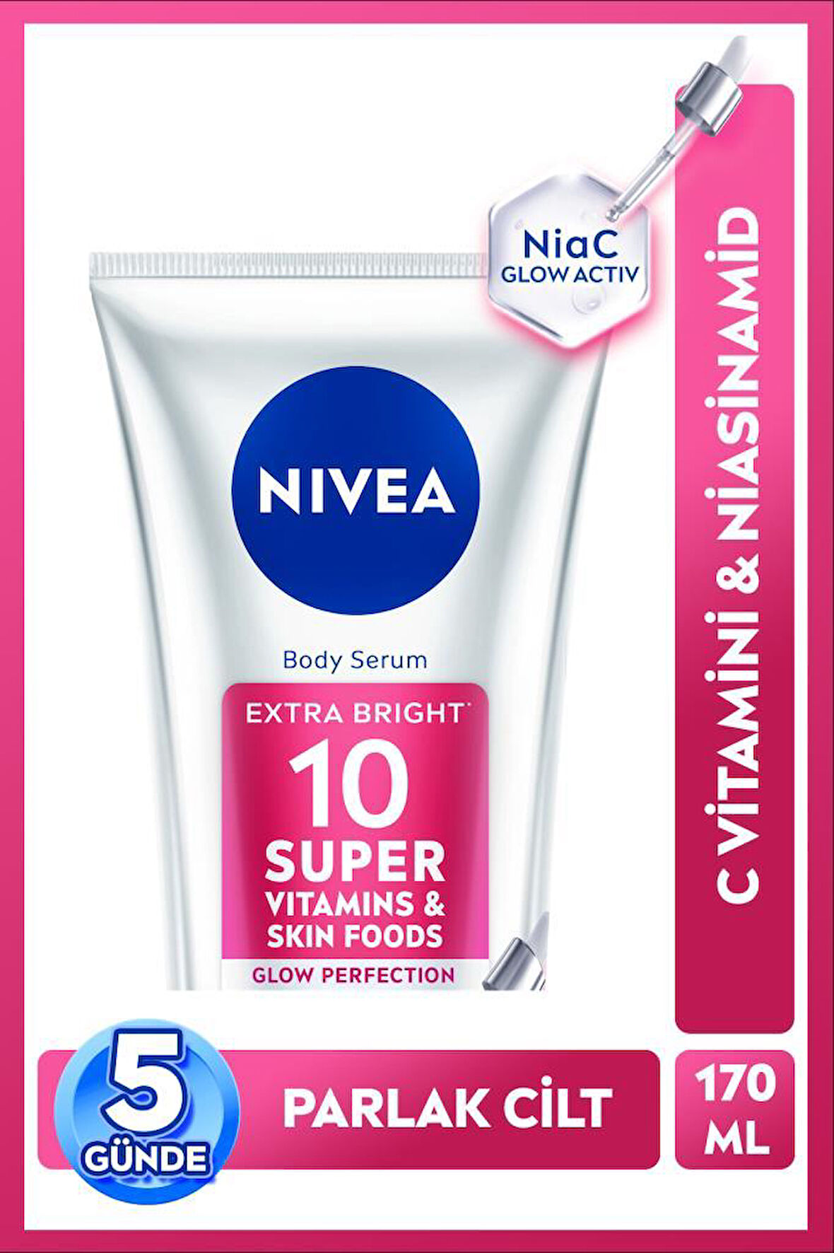 Super10 Serum Etkili Vücut Losyonu SPF15 170 ml,Aydınlatıcı,Sıkılaştırıcı,Nemlendirici,C Vitamini