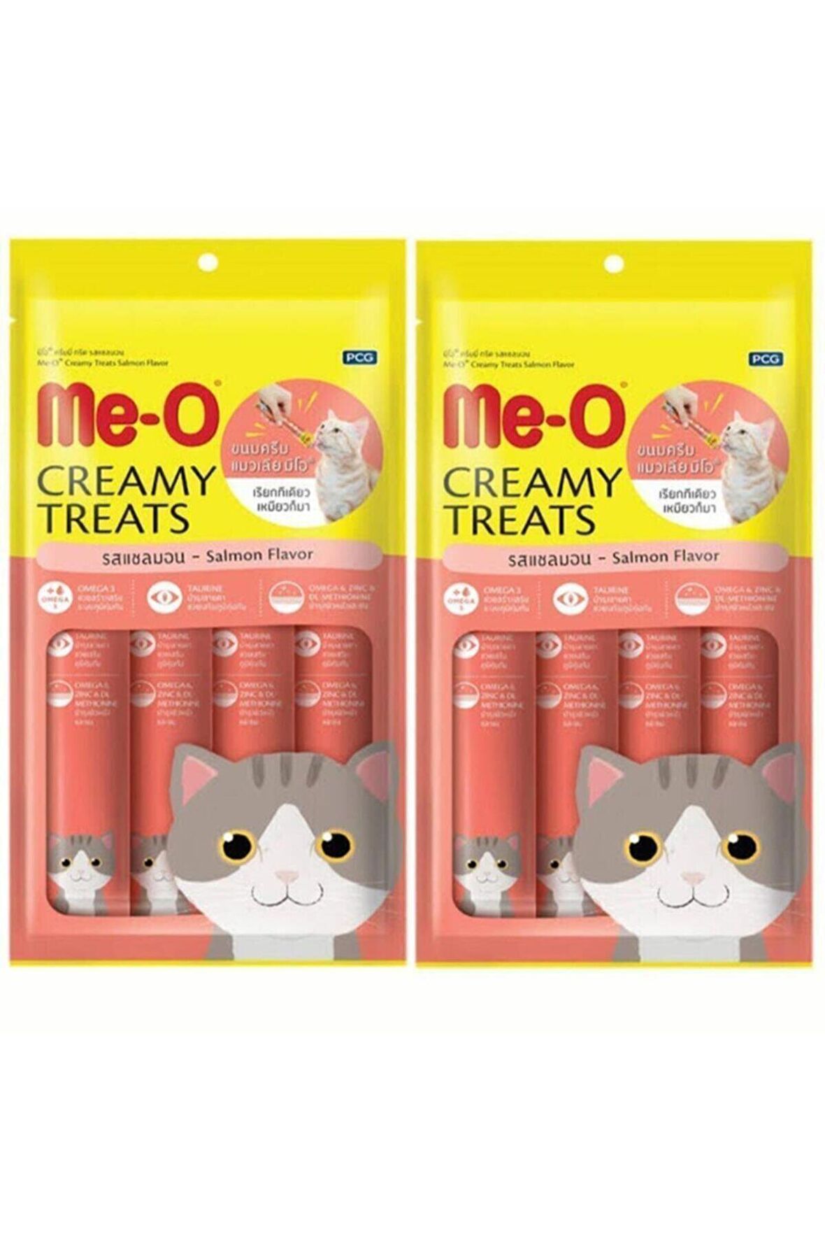 Me-o Creamy Treats Somonlu Yaş Kedi Ödül Maması 15 Gr 4lü 2 Adet