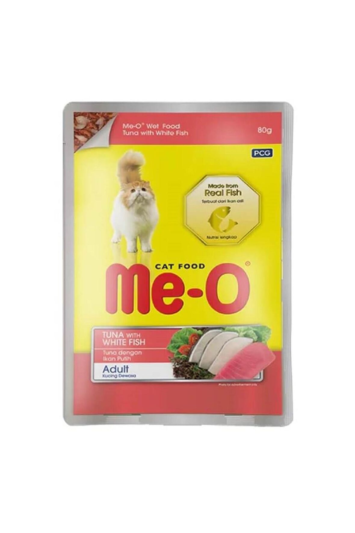 Me-O Jöle İçinde Ton Balıklı Alabalıklı Kedi Konserve Mama 80 gr