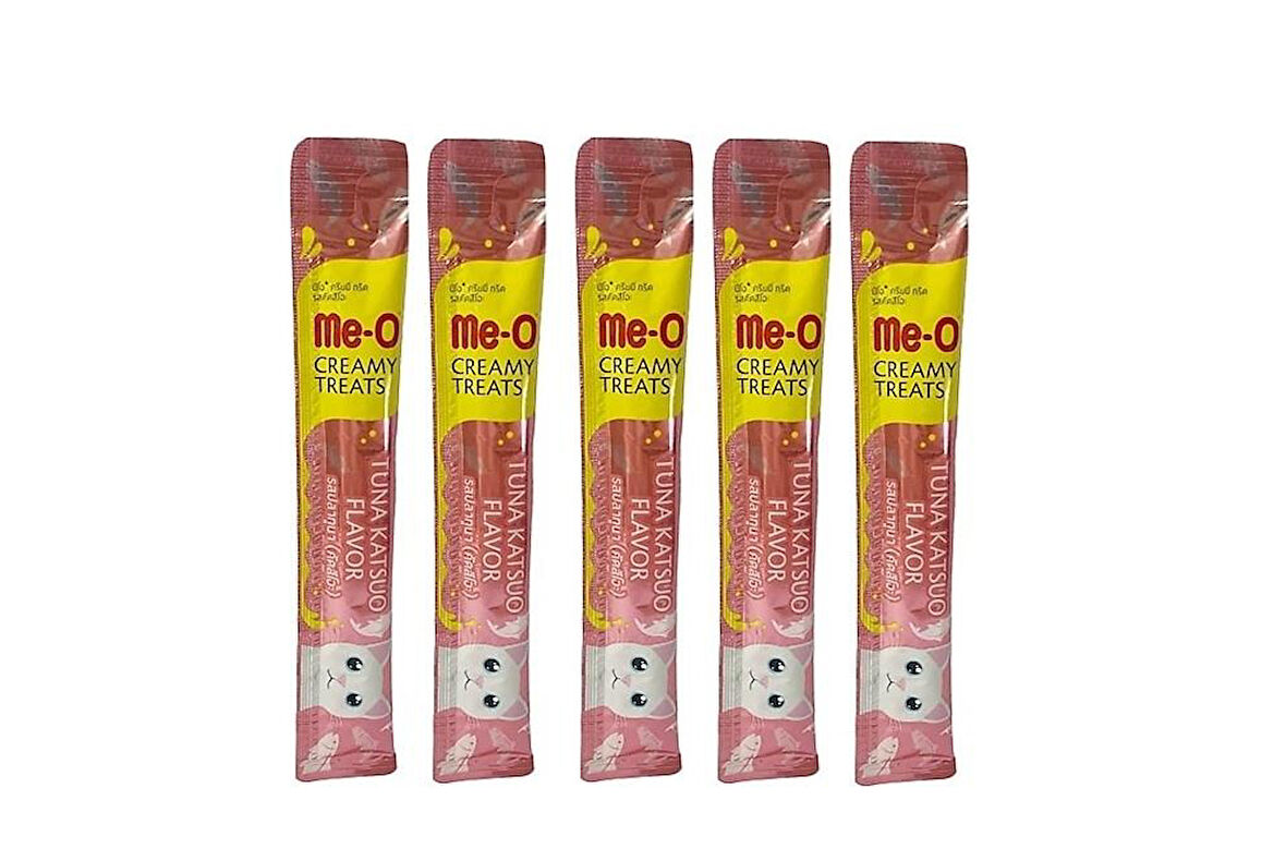 Me-O Ton Balıklı ve Katsuo Balıklı Likit Kedi Ödülü Maması 15 Gr*5ADET