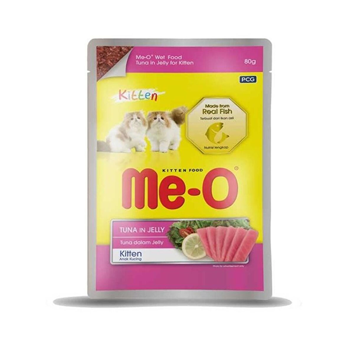 Me-O Jöle İçinde Kitten Ton Balıklı Kedi Konserve Mama 80 gr