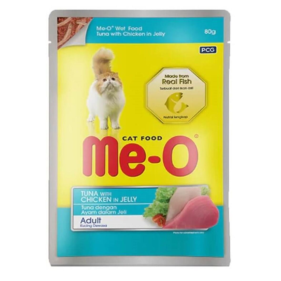 Me-O Jöle İçinde Tavuk Etli Kedi Konserve Mama 80 gr