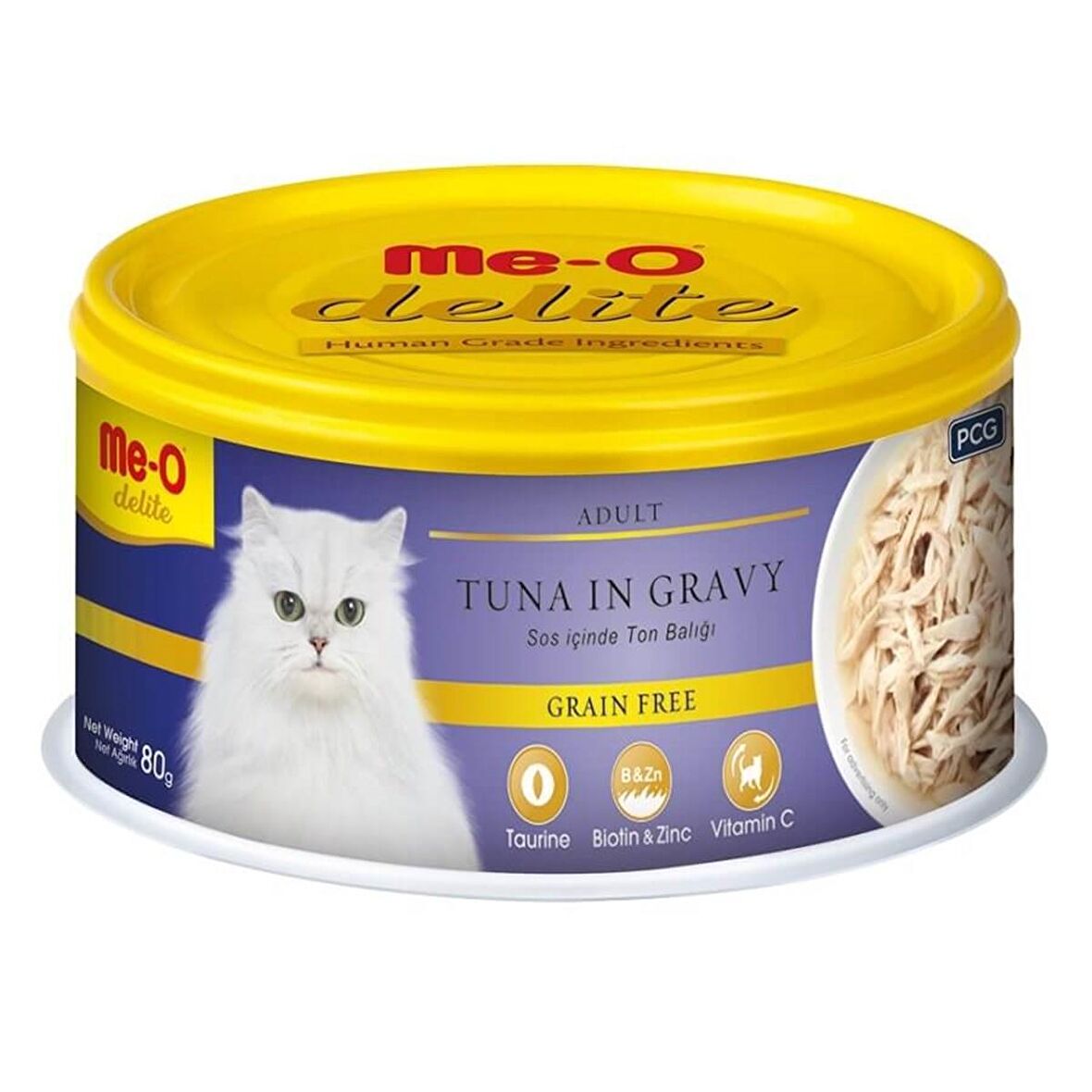 Me-O Delite Ton Balıklı Kedi Konservesi 80 Gr