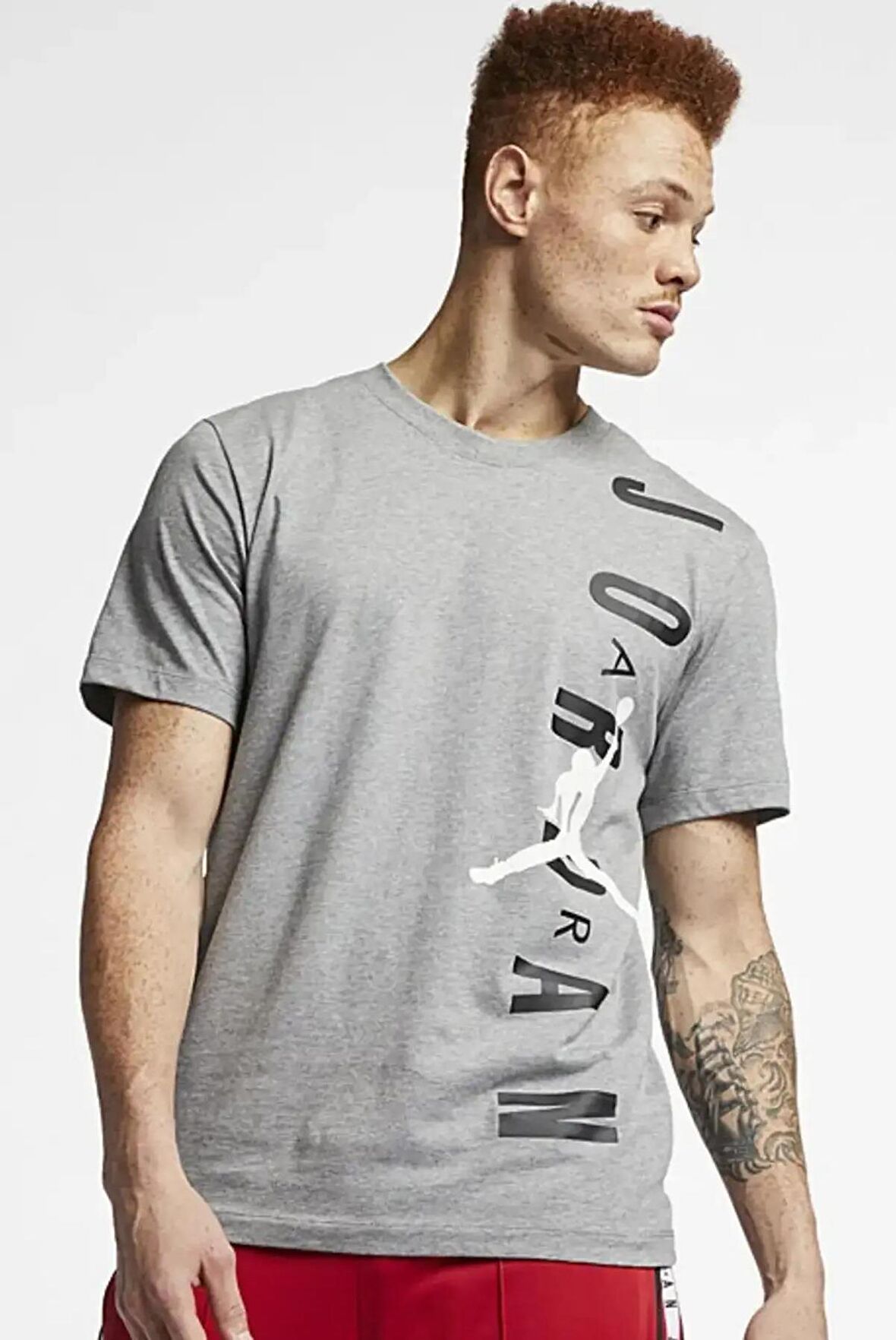 Nike Jordan Jumpman Vertical Logo Standart Fit Erkek Spor Tişört