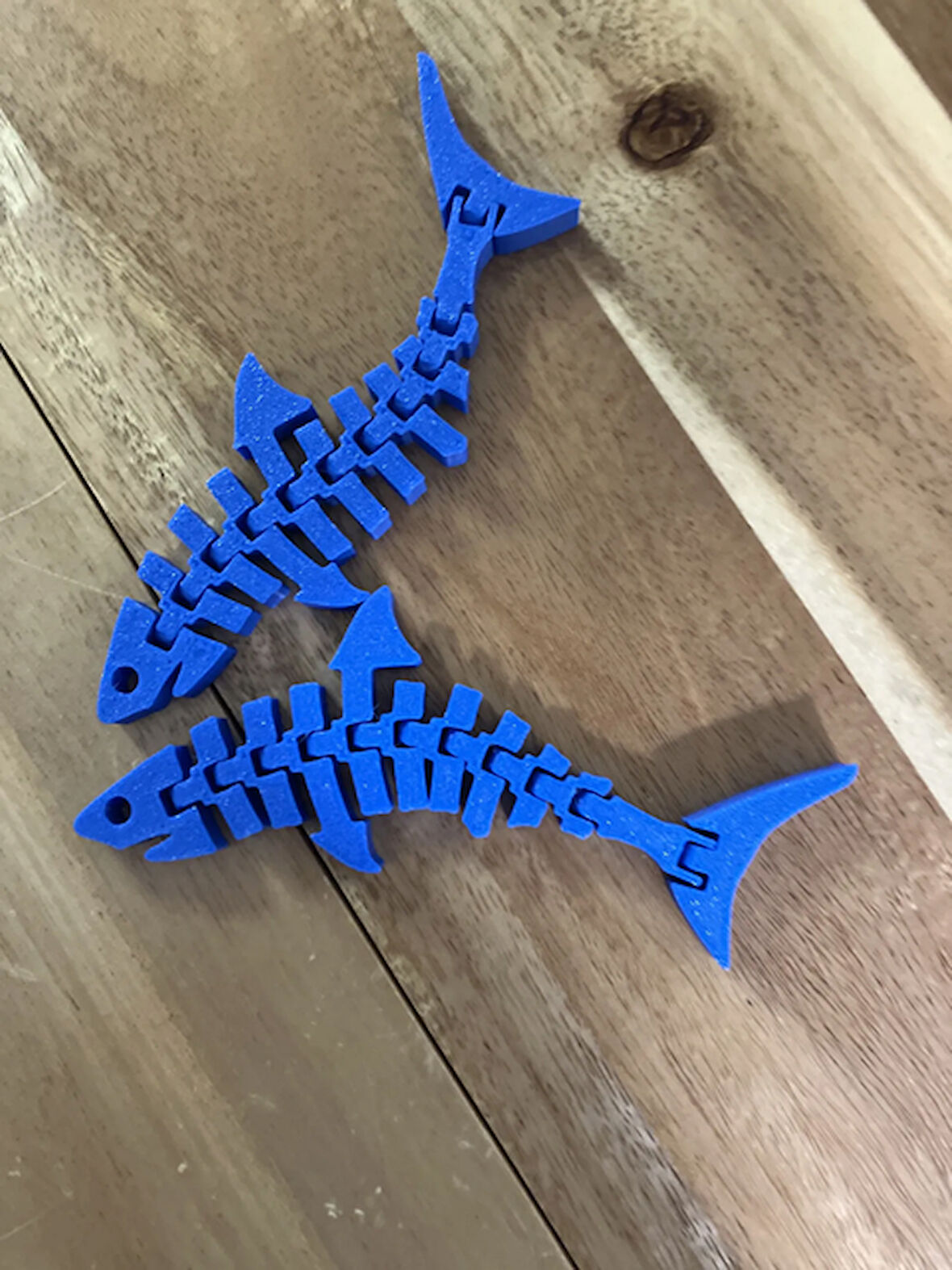 12CM Minik Hareketli Kaplan Köpek Balığı PLA Doğal Malzeme Mavi