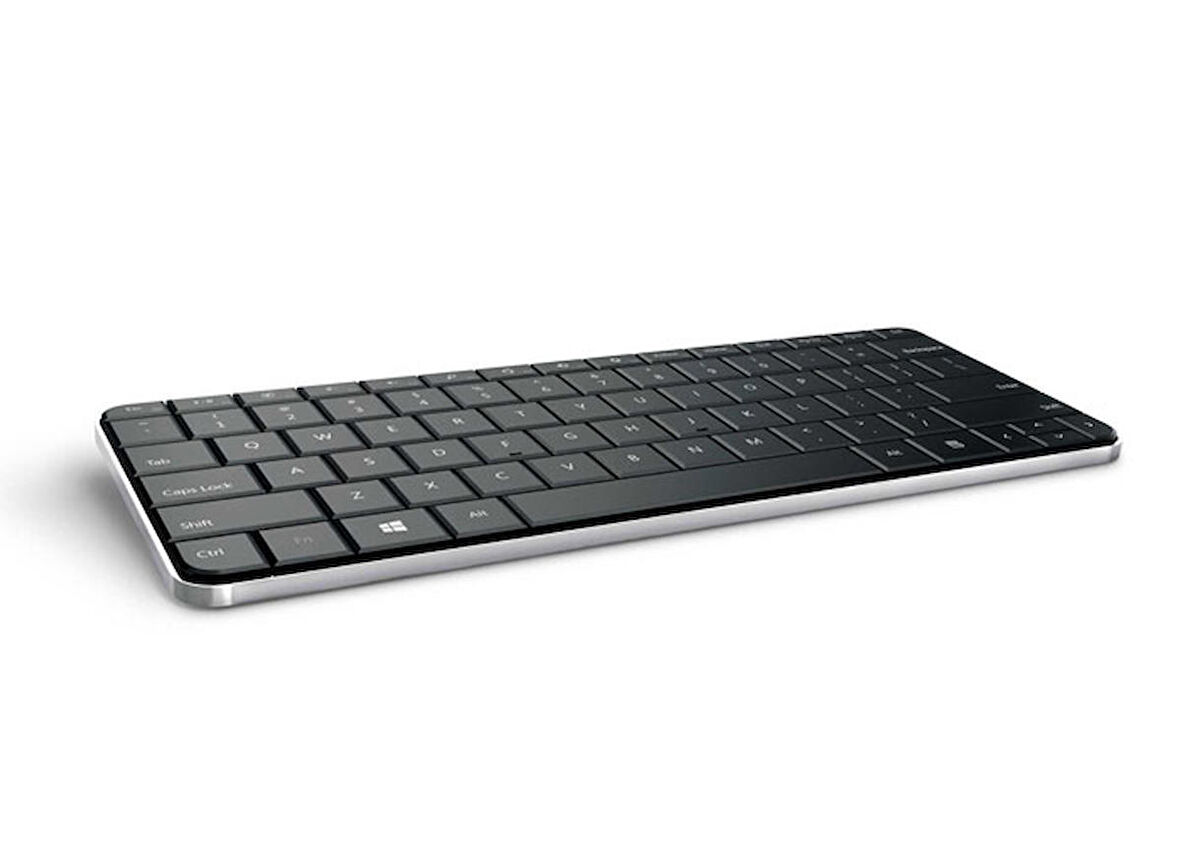Microsoft Wedge Mobile Siyah Bluetooth Türkçe Q Multimedia Kablosuz klavye