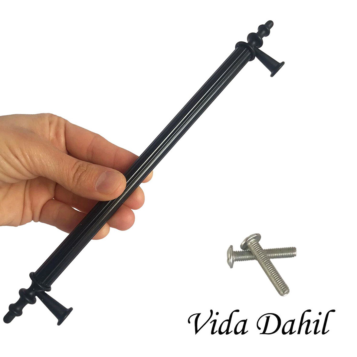 5 Adet Erciyes kulp Siyah 192 mm Kulp Mobilya Mutfak Dolabı Çekmece Dolap Kapak Kulpu Kulbu Metal Kulpları