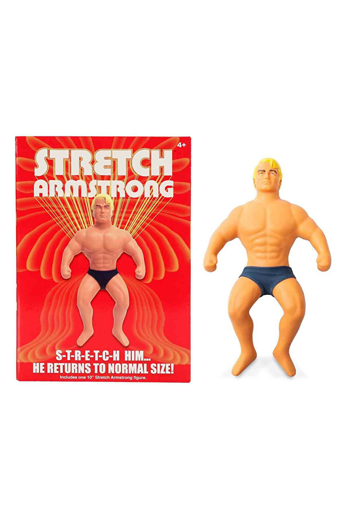 Stretch Armstrong Retro Figür – Esnetilebilir Oyuncak Kahraman, 25 cm